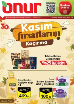 27 Ekim 2026 tarihinden itibaren geçerli olan Onur Market kataloğu önizlemesi