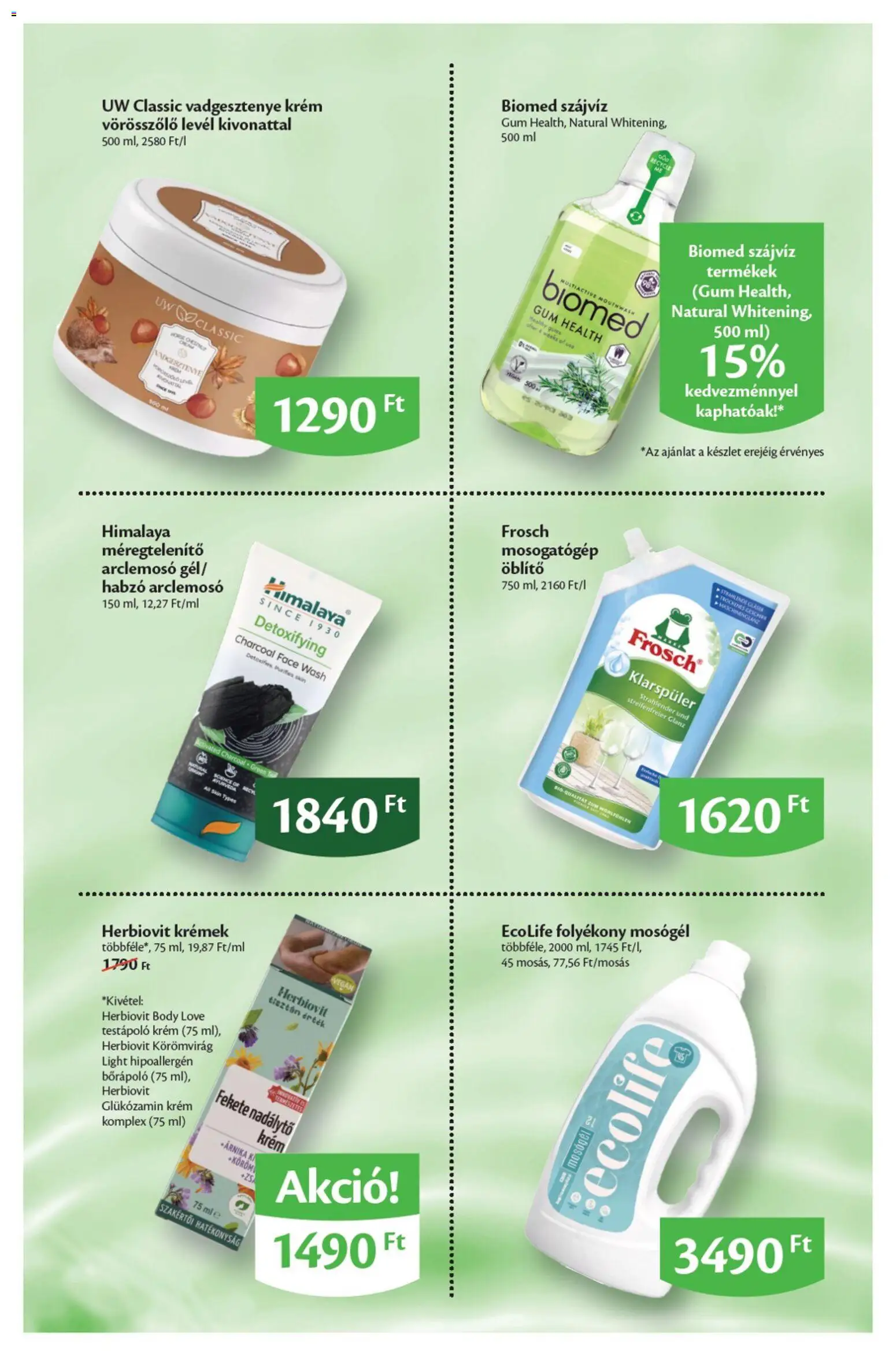 Ecofamily akciós ujság - amely érvényes a következő dátumtól: 2026.10.05. | Oldal: 6 | Termékek: Mosogatógép, Öblítő, Szájvíz, Vegán