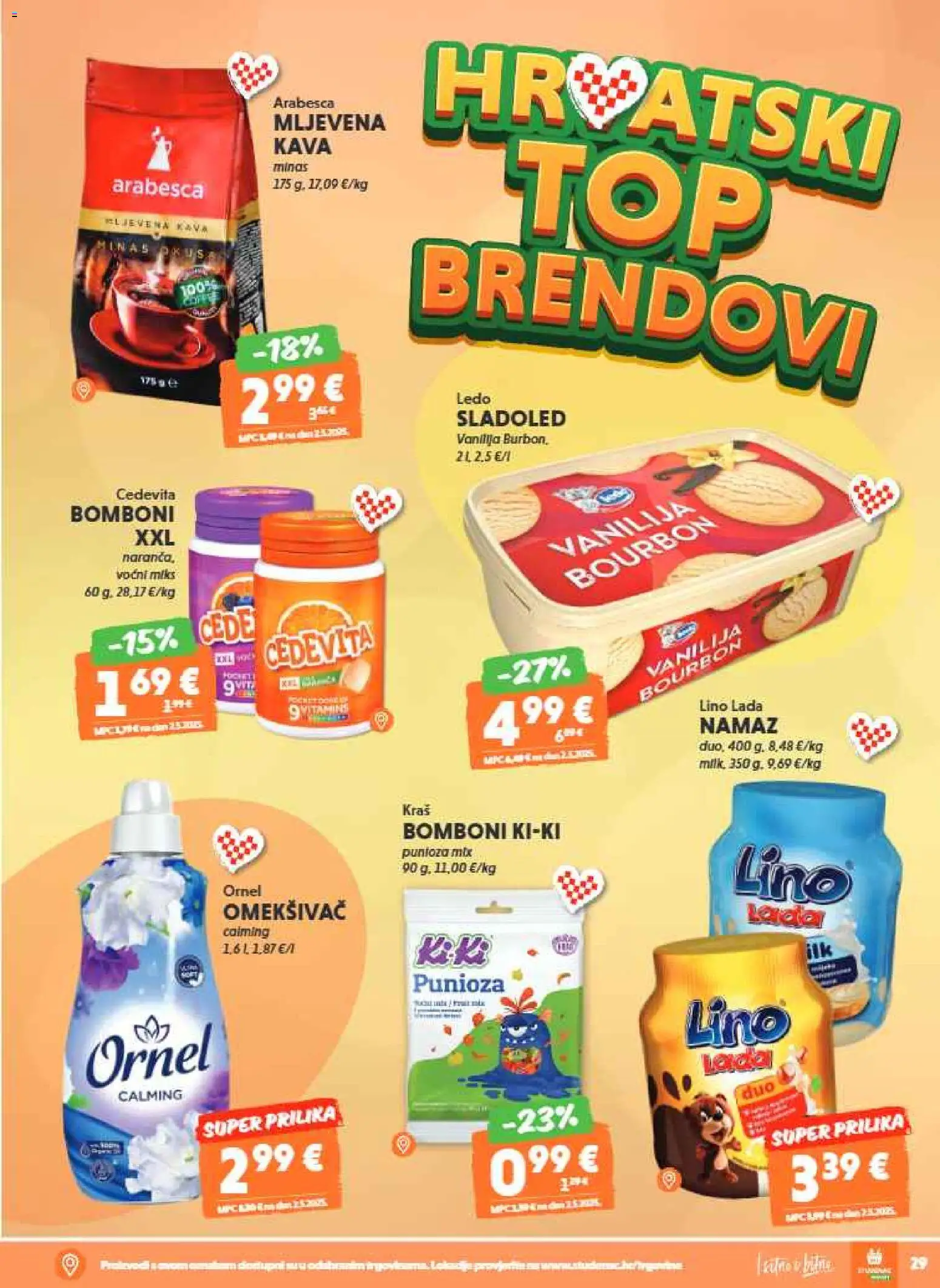 Studenac katalog | vrijedi od 29.07.2026 | Stranica: 7 | Proizvodi: Lino Lada, Kava, Sladoled, Lino