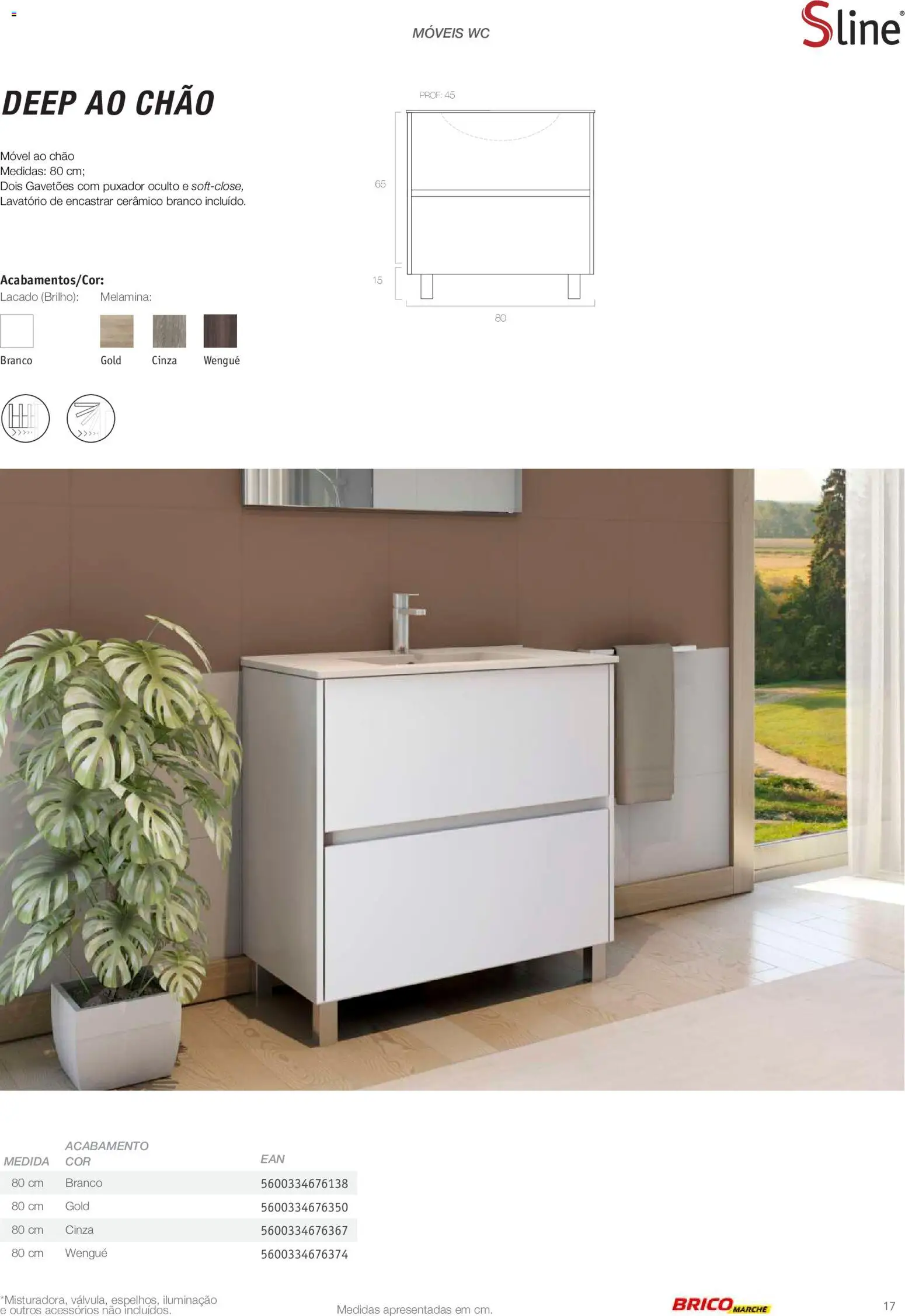 BricoMarché Catálogo de Inspiração Banho │ válido de 15.06.2026 | Página: 17 | Produtos: Lavatório