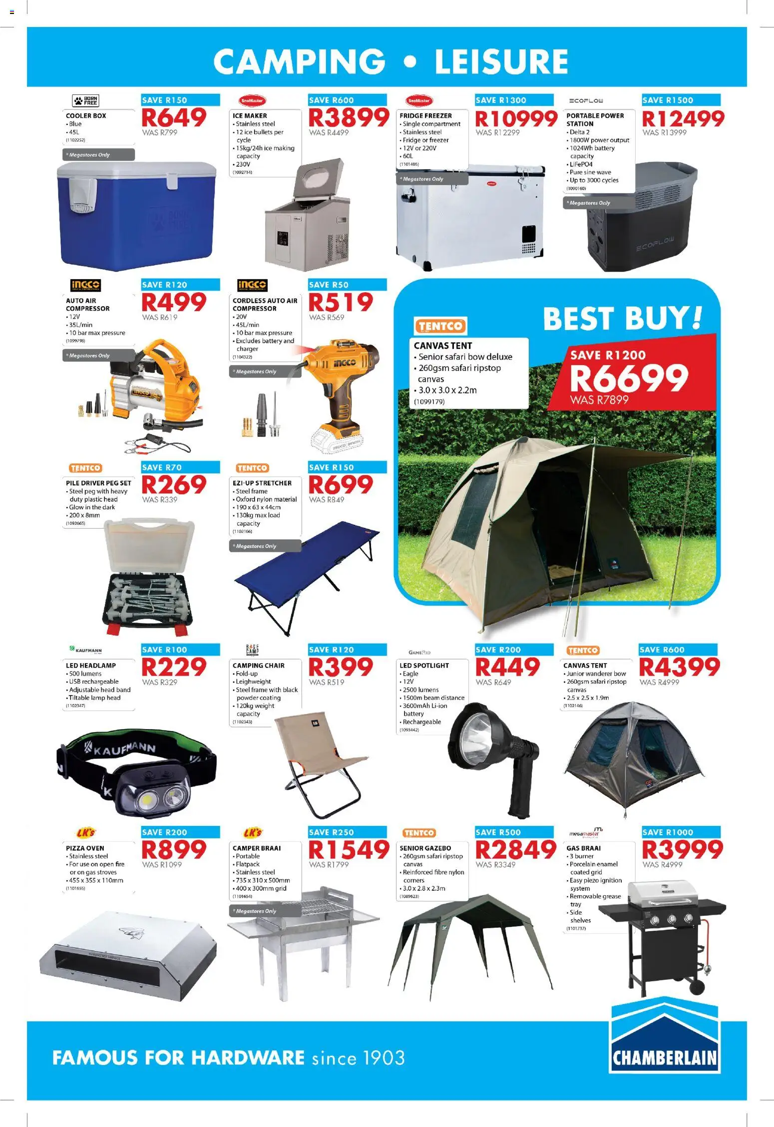 New Chamberlain catalogue – valid from 19/10/2026 | Page: 3 | Products: Freezer, Box, Battery, Powder