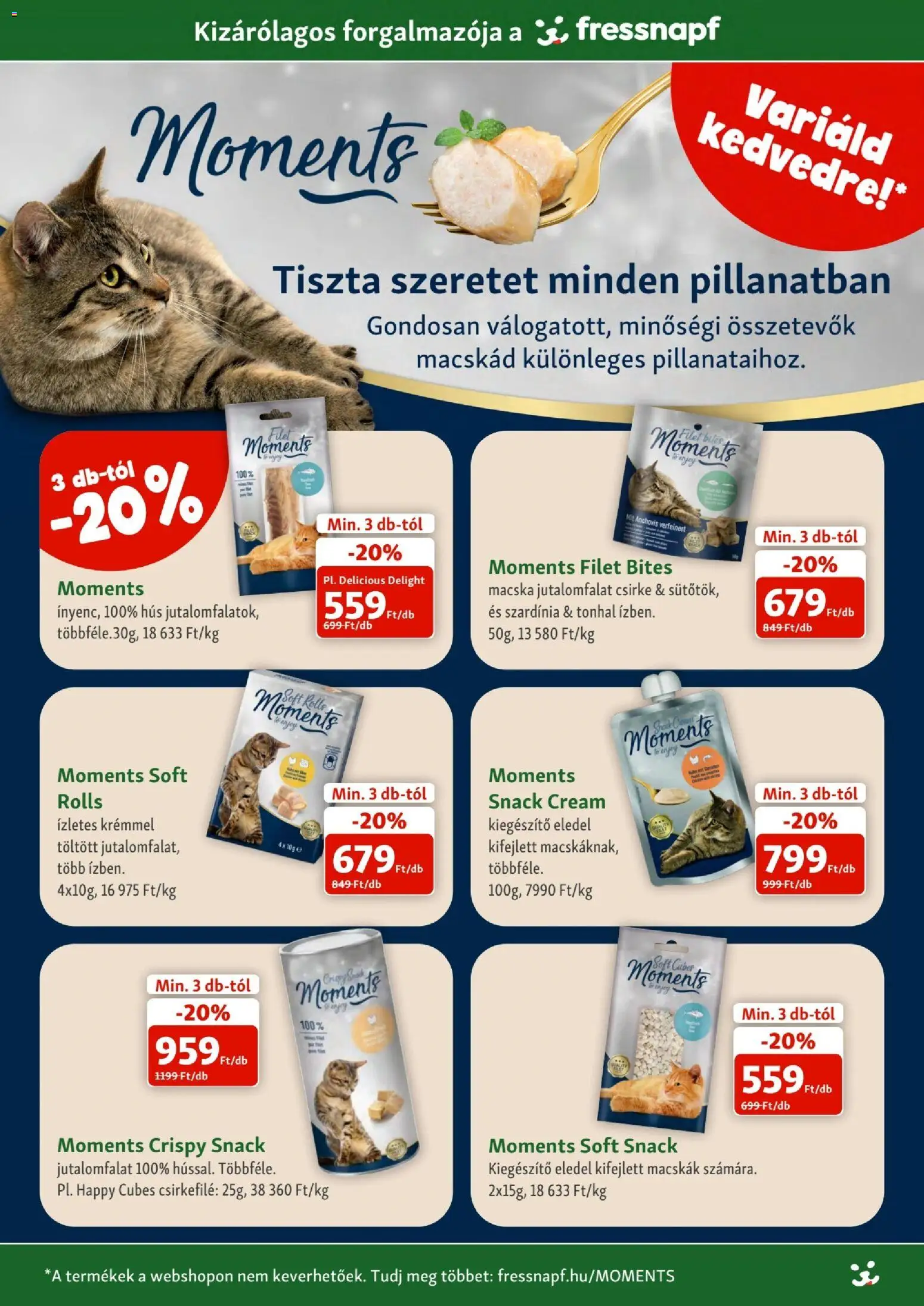 Fressnapf akciós ujság - amely érvényes a következő dátumtól: 2026.08.06. | Oldal: 4 | Termékek: Tonhal, Hús, Szardínia