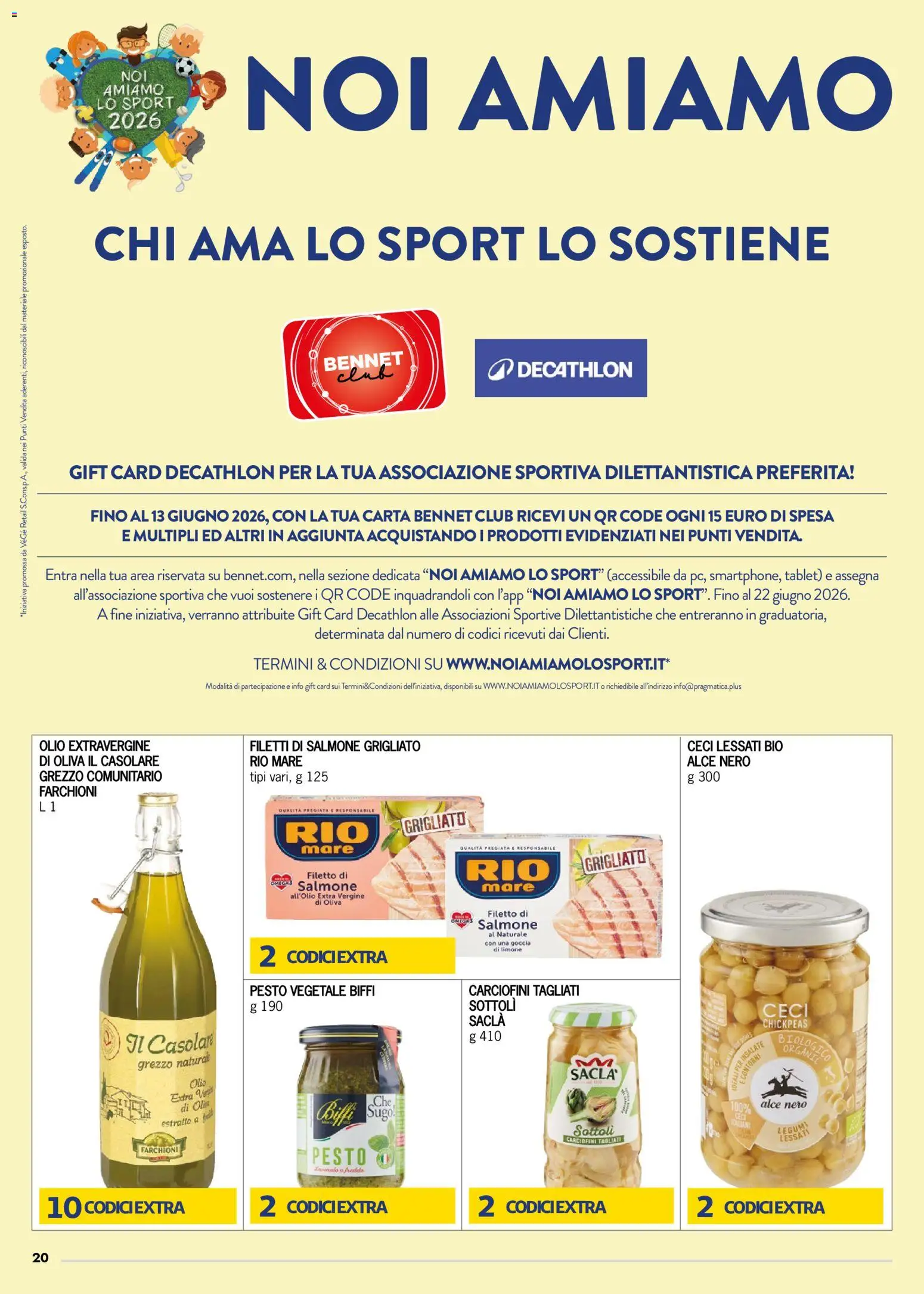 Volantino bennet del 28.05.2026 | Pagina: 20 | Prodotti: Salmone, Tè, Pesto, Tablet