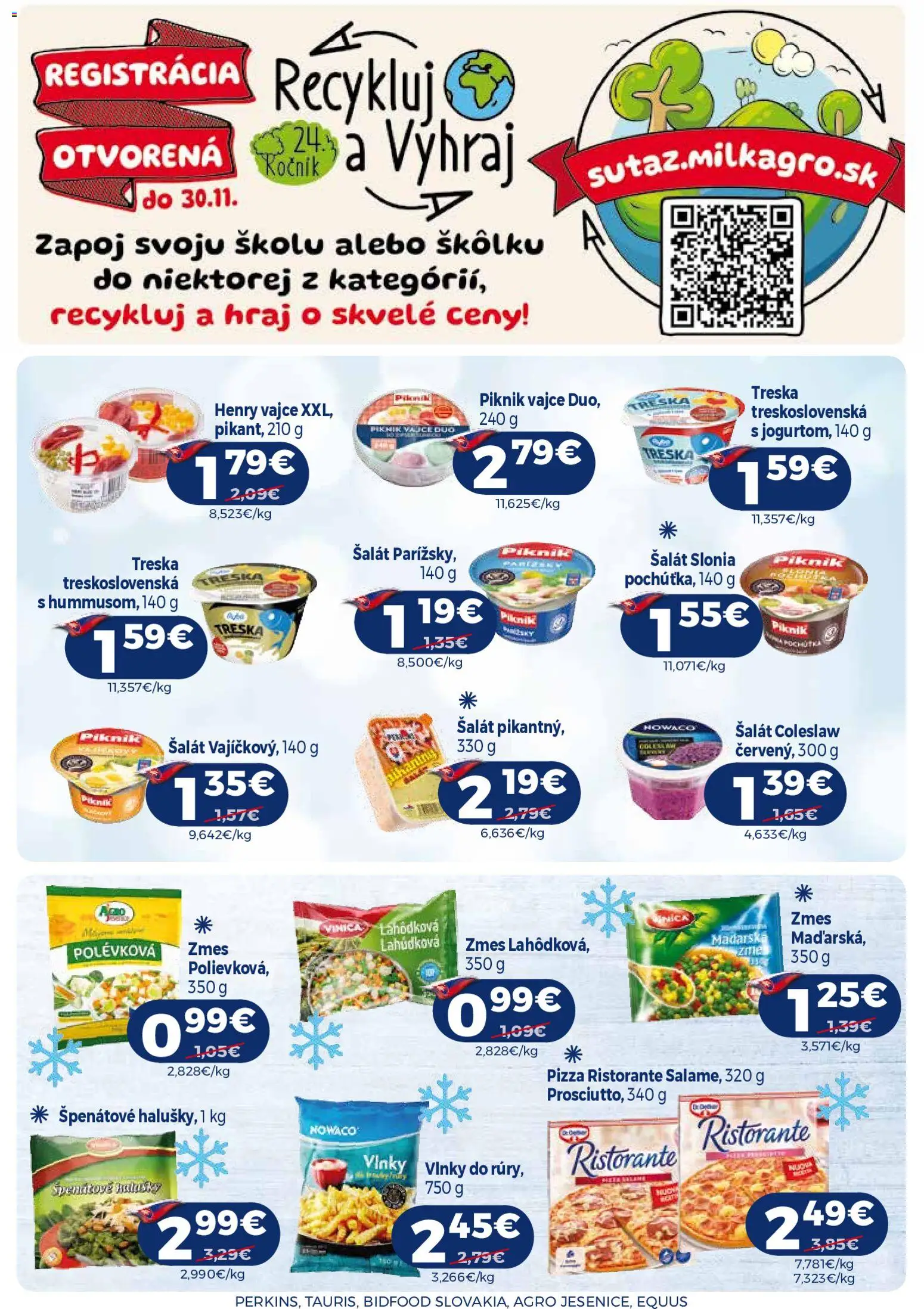 Nové Milk Agro akcie – leták je platný od 07.10.2026 | Strana: 7 | Produkty: Pizza, Šalát, Treska