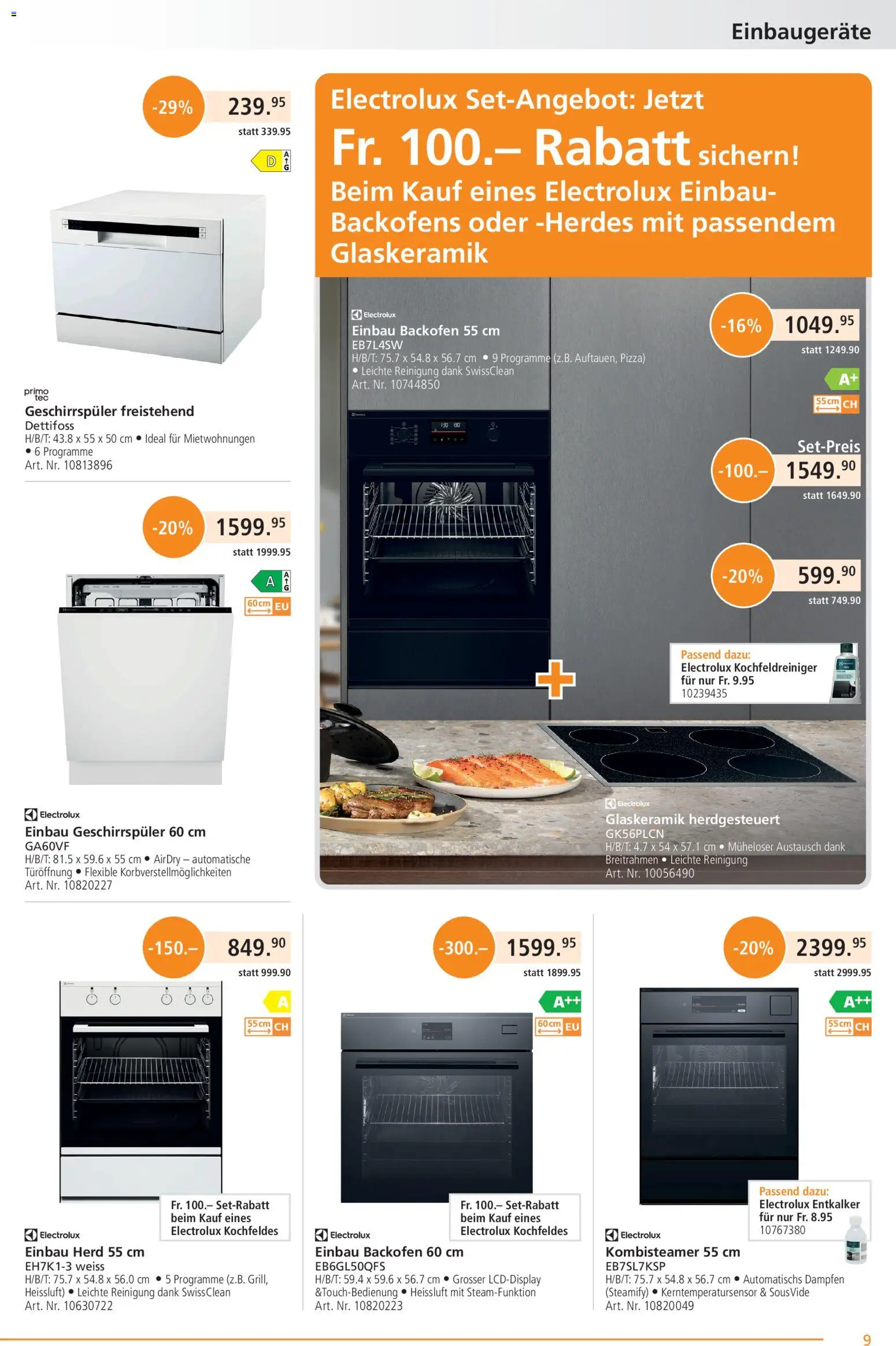 Fust aktionen – gültig ab 26.10.2026 | Seite: 9 | Produkte: Pizza, Backofen, Herd, Geschirrspüler