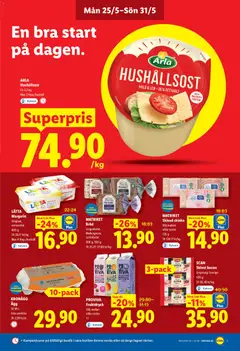 Lidl erbjudanden - Förhandsvisning av reklamblad från butik Lidl aktuell från 25.05.2026 | Sida: 5 | Produkter: Margarin, Bröd, Mango, Blåbär