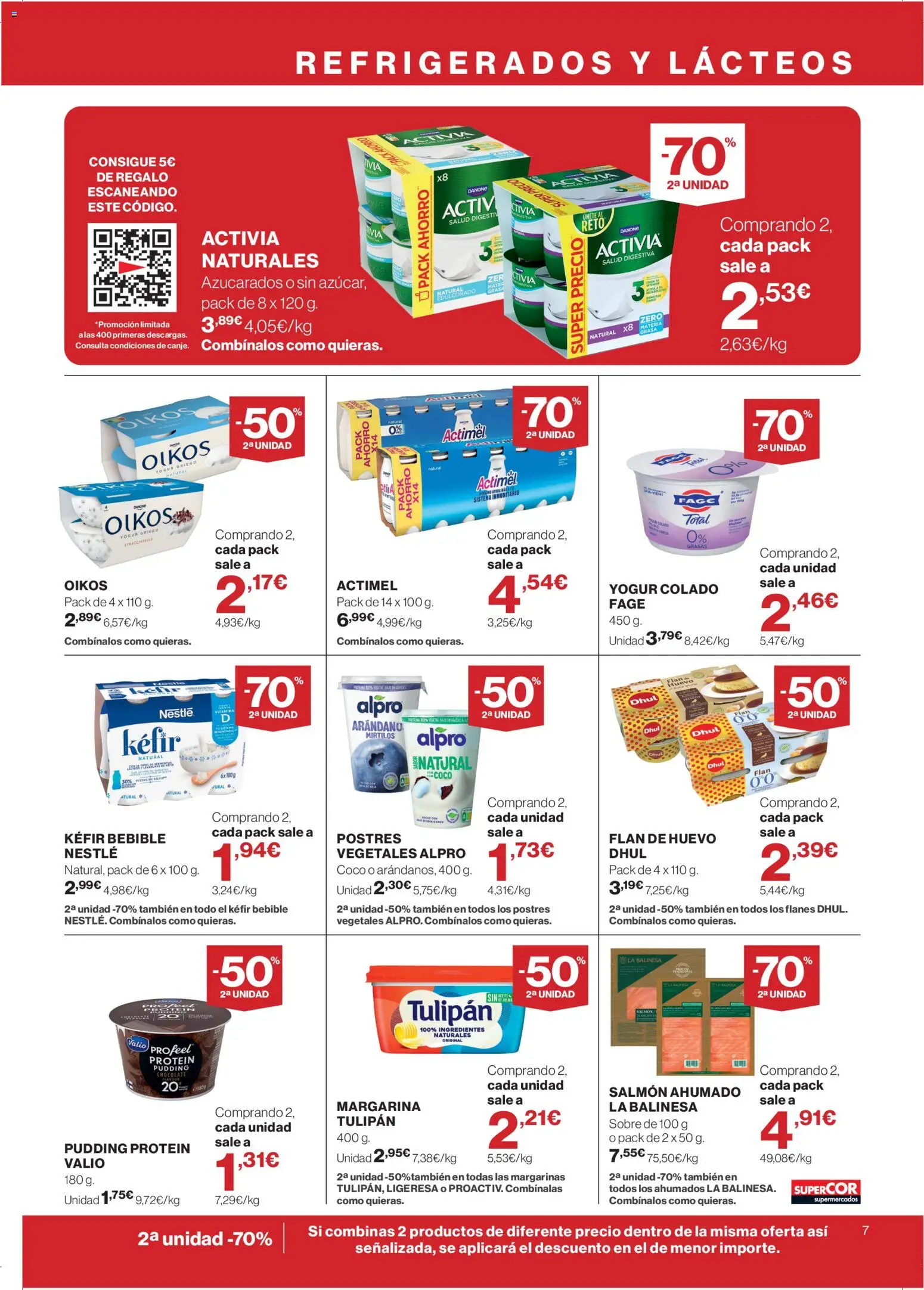 Supercor folleto │ válido desde el 04.06.2026 | Página: 7 | Productos: Κρεμάστρα, Yogur, Margarina, Salmón ahumado