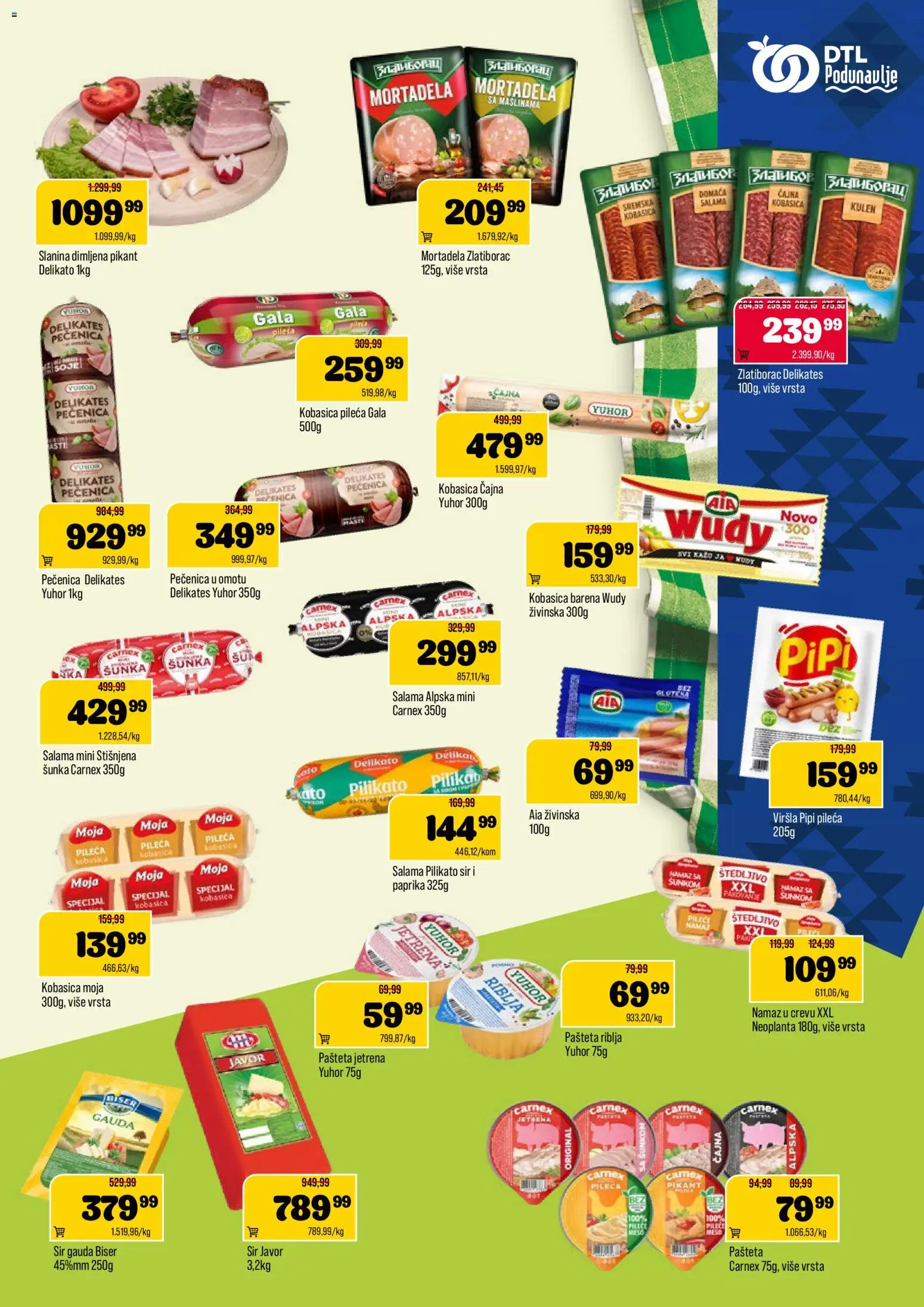 Podunavlje katalog - važi od 06.05.2026 | Strana: 5 | Proizvode: Paprika, Kulen, Sir, Kobasica