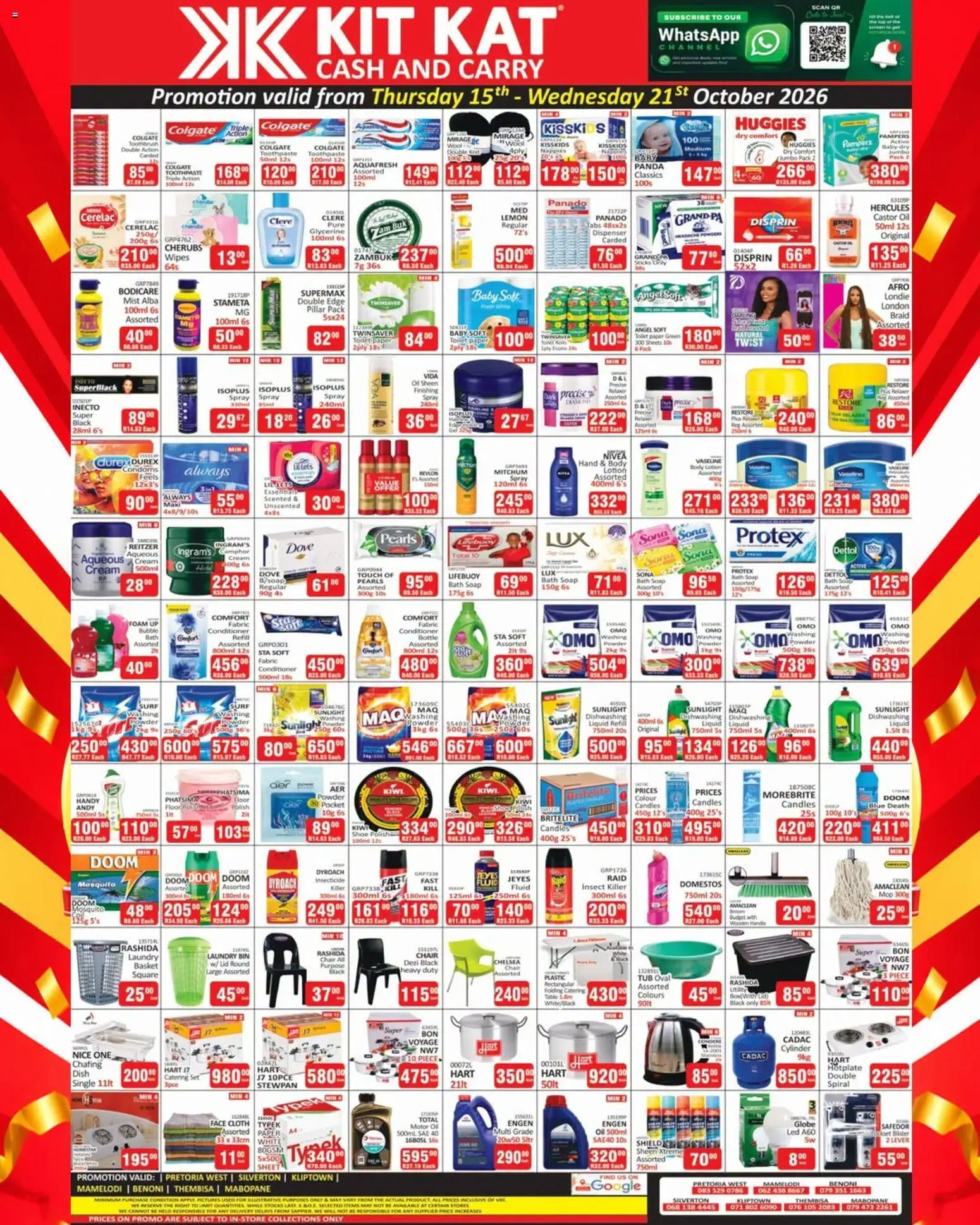 New KIT KAT Cash & Carry catalogue – valid from 15/10/2026 | Page: 3 | Products: Conditioner, Foam, Nappies, Lotion