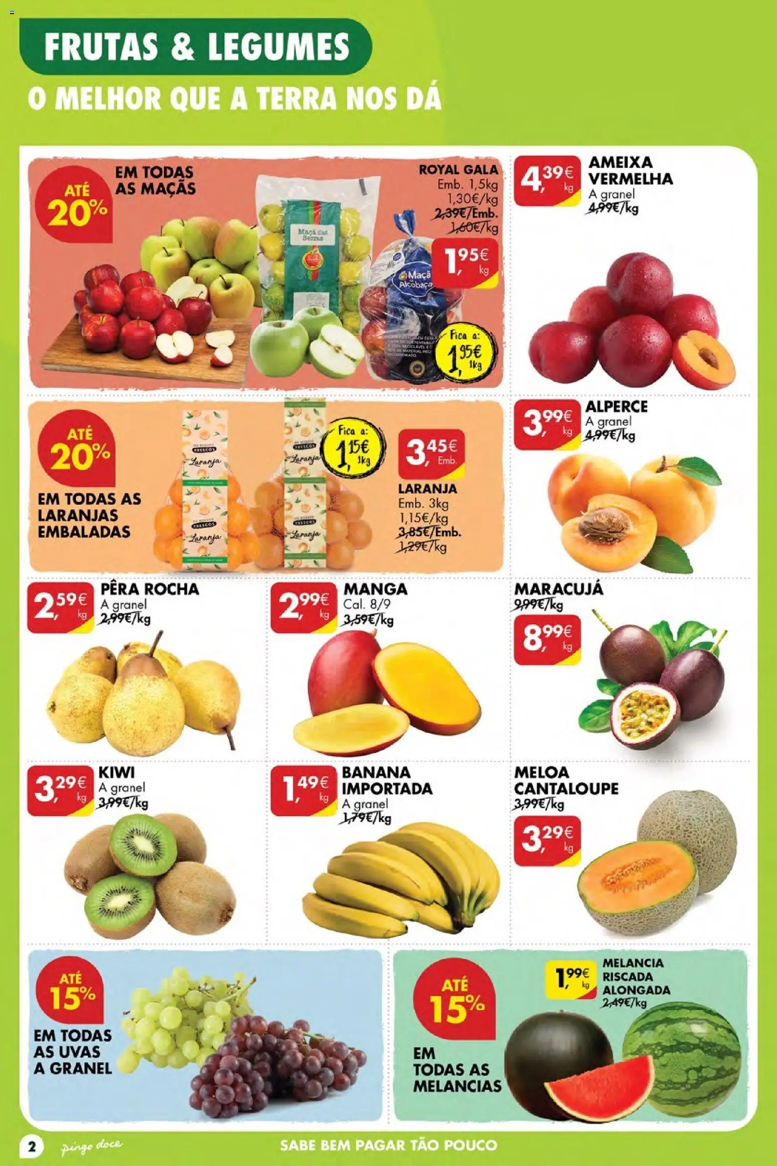 Pingo Doce Poupe Esta Semana Açores │ válido de 28.05.2026 | Página: 2 | Produtos: Maça, Maçãs, Laranjas, Melancia