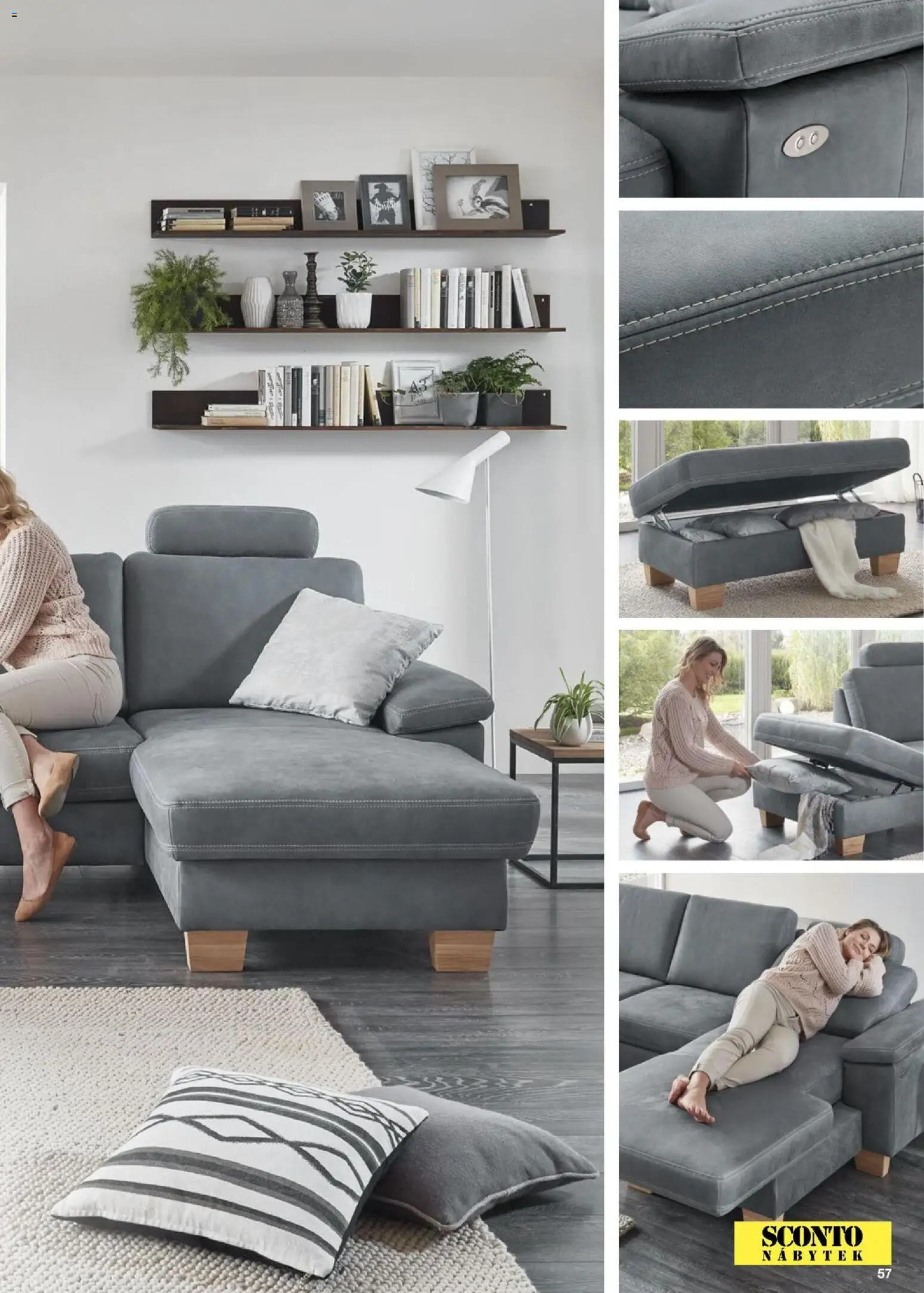 Sconto nábytek katalog - Sedací soupravy od 01.01.2026 | Strana: 57 | Produkty: Nábytek