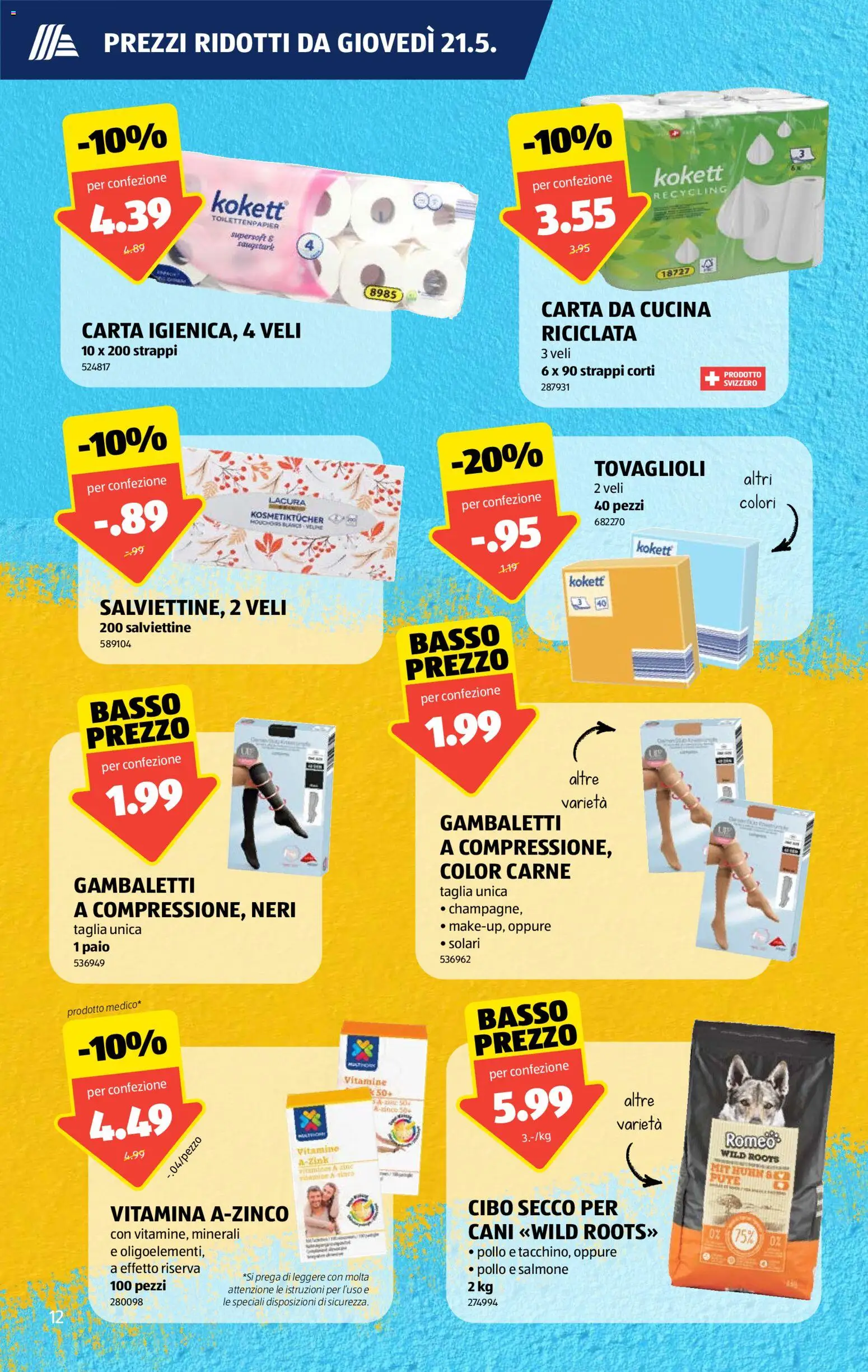 Aldi aktionen IT – gültig ab 21.05.2026 | Seite: 12 | Produkte: Toilettenpapier