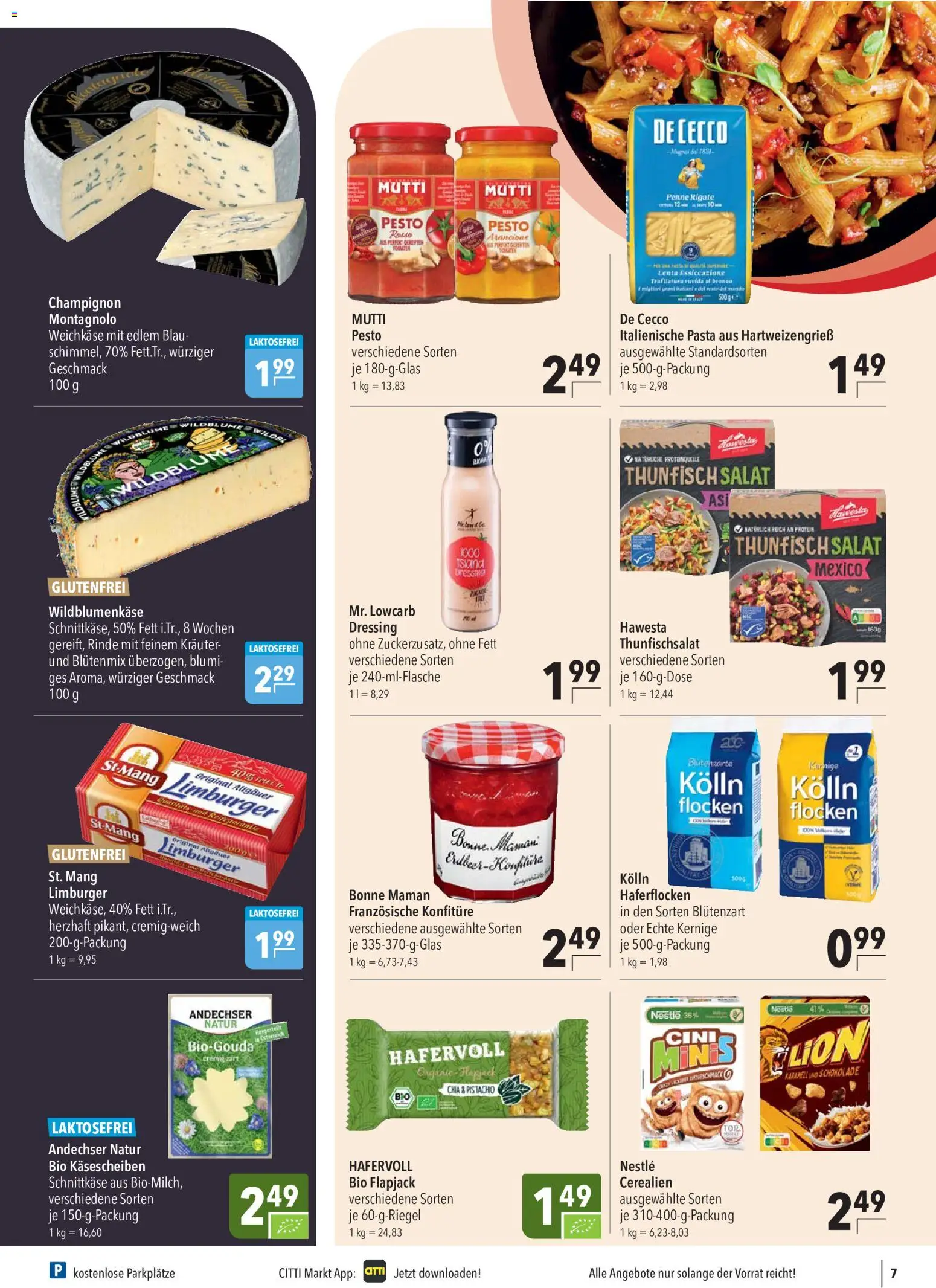 CITTI Markt Prospekt – gültig ab 16.09.2026 | Seite: 7 | Produkte: Kolln, Dressing, Pasta, Bonne maman