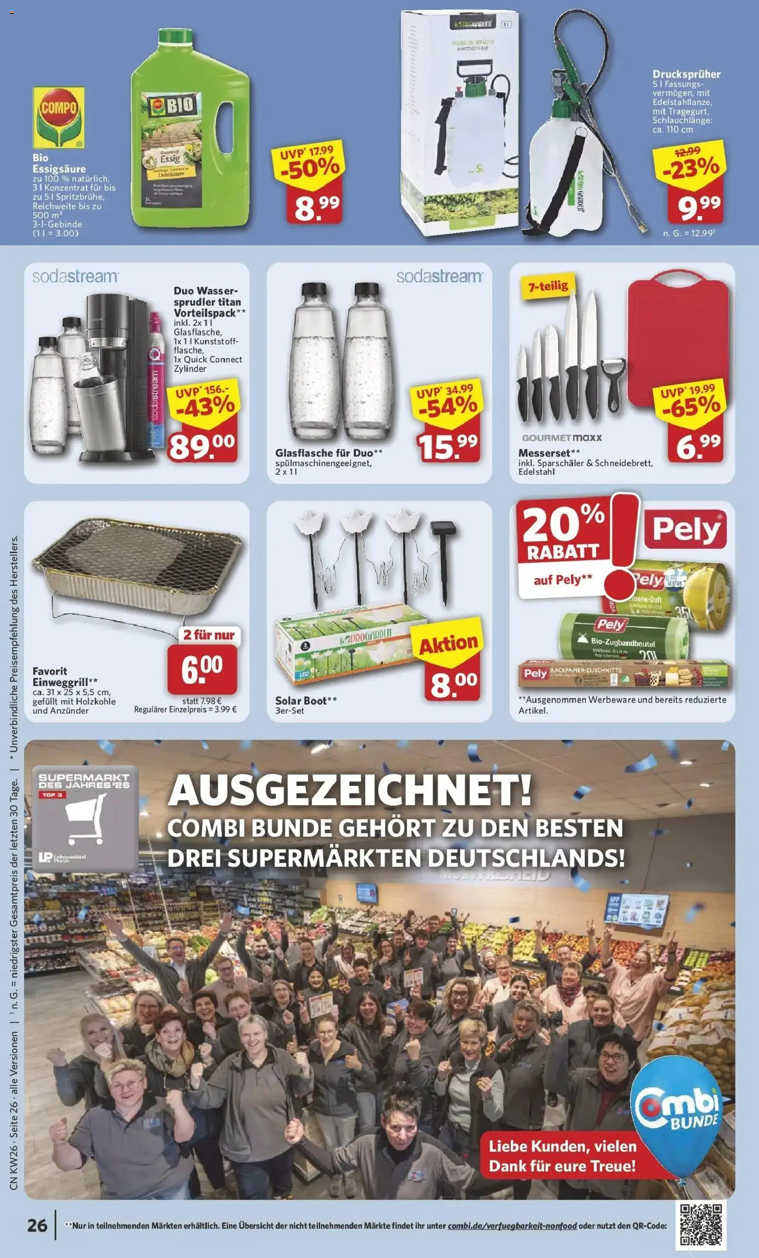 Combi Prospekt Celle – gültig ab 22.06.2026 | Seite: 31 | Produkte: Top, Essig, Wasser, Sodastream