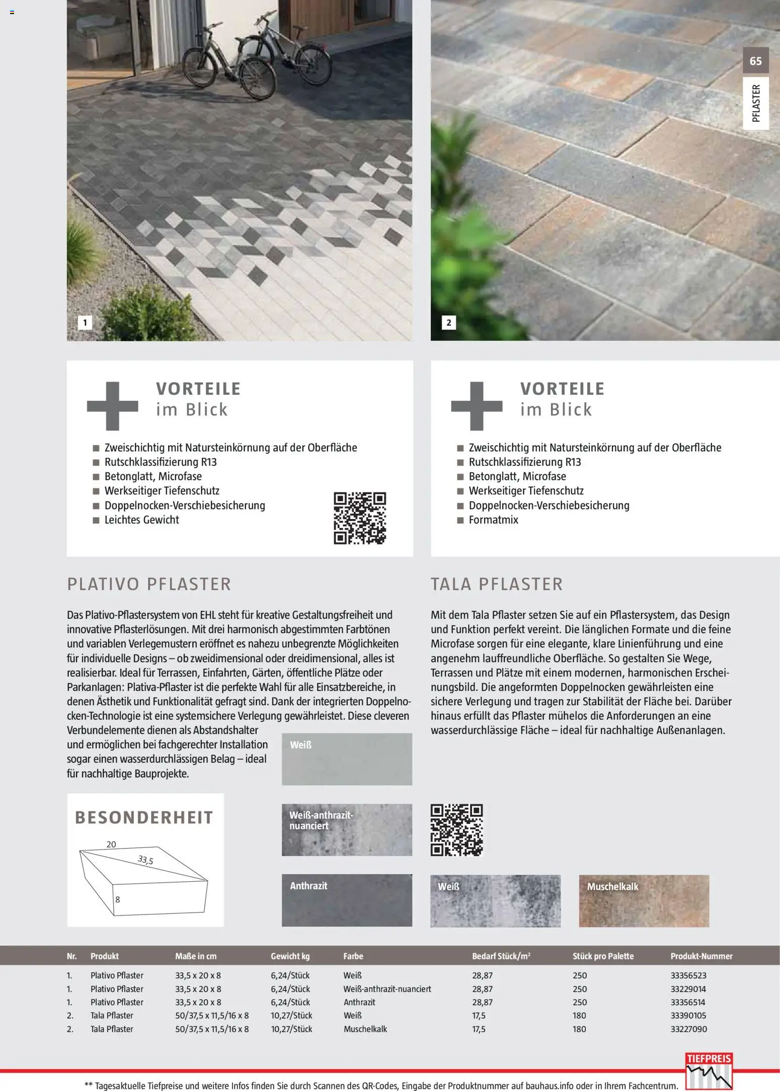 Bauhaus Gartenbaumaterialien gültig ab 01.04.2026 | Seite: 65 | Produkte: Gewicht