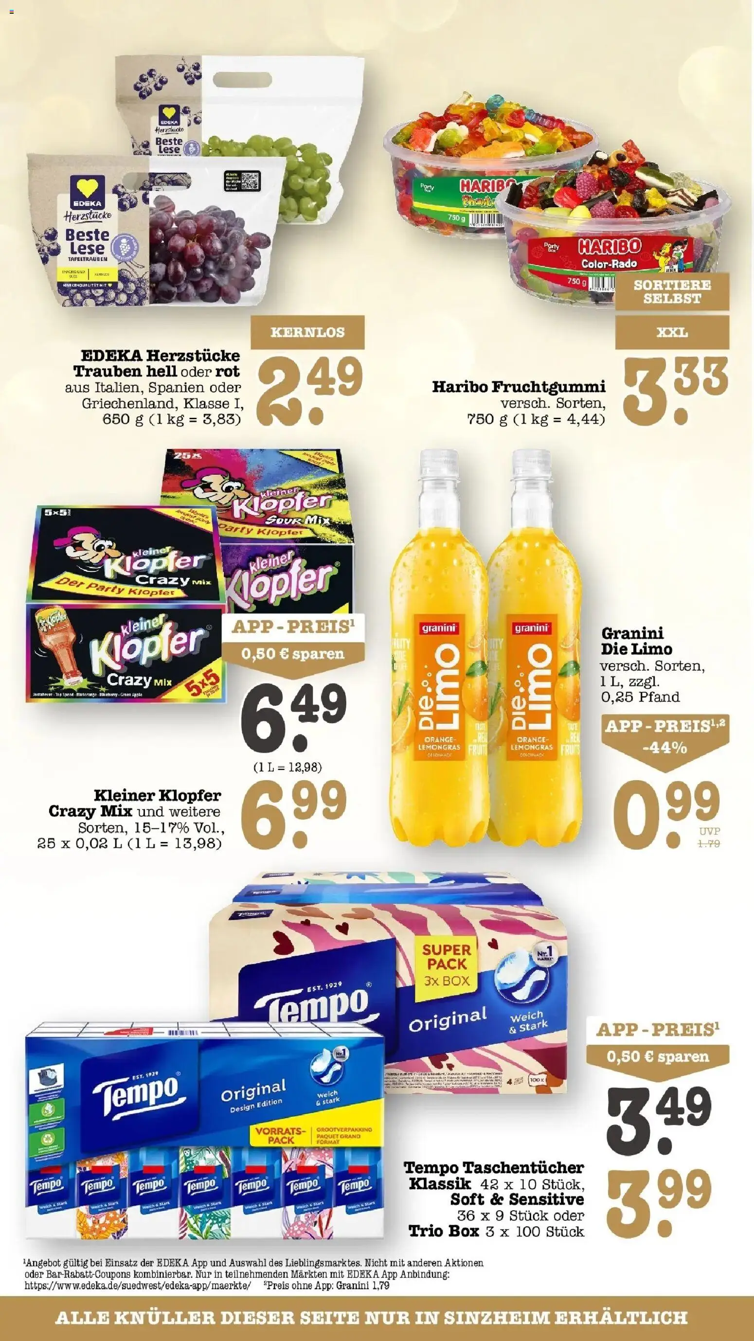 E center Prospekt Kuppenheim-Oberndorf (ab 14.09.2026) zum Blättern | Seite: 90 | Produkte: Haribo, Apple, SUP, Granini