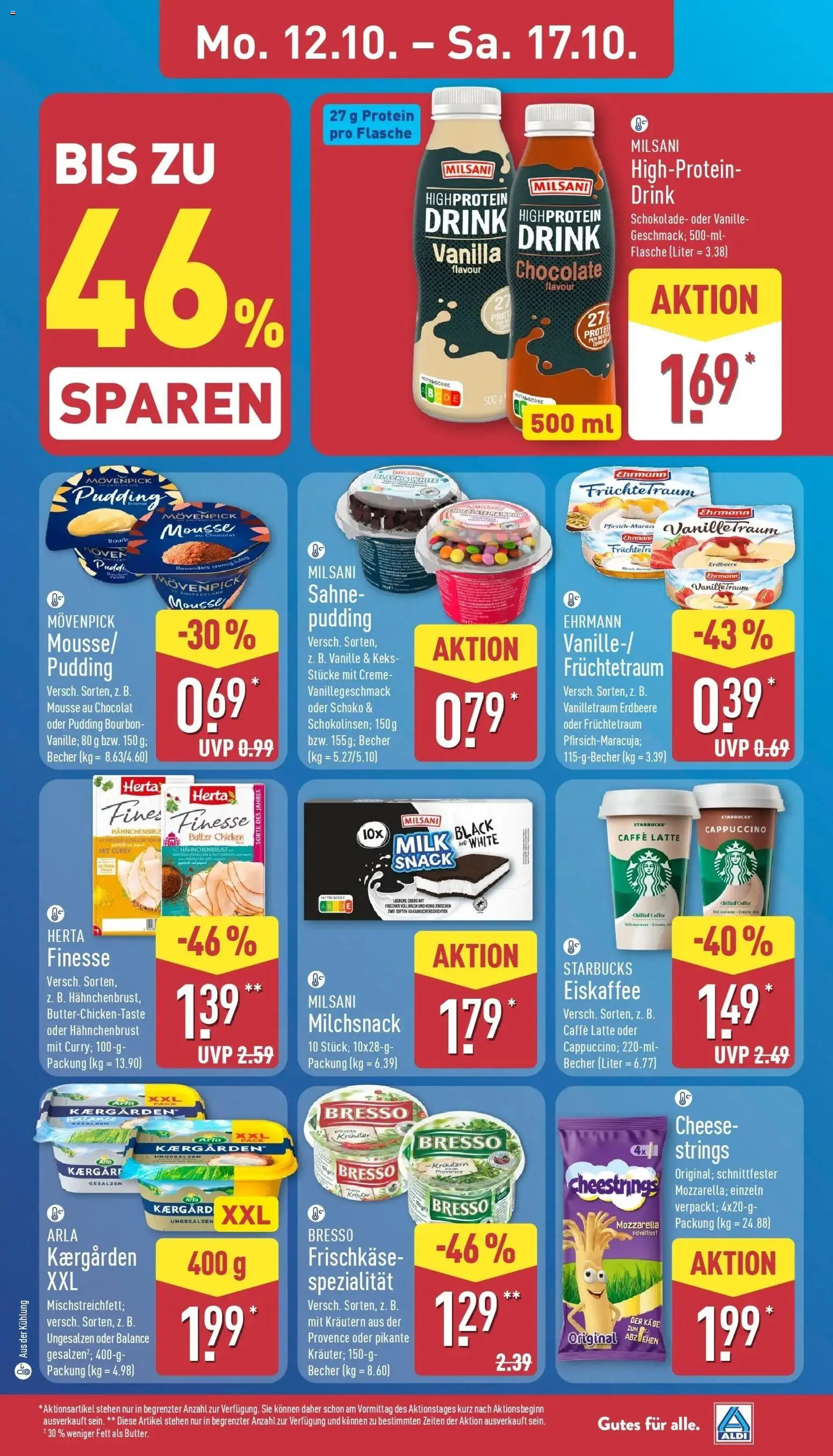 Aldi Aktueller Prospekt (ab 12.10.2026) » Angebote Online | Seite: 5 | Produkte: Käse, Creme, Bourbon, Herta finesse