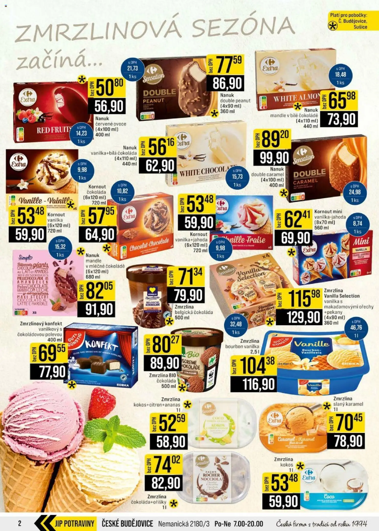 Jip leták - Cash & Carry od 17.06.2026 | Strana: 2 | Produkty: Slaný karamel, Bourbon, Sušiče, Kokos
