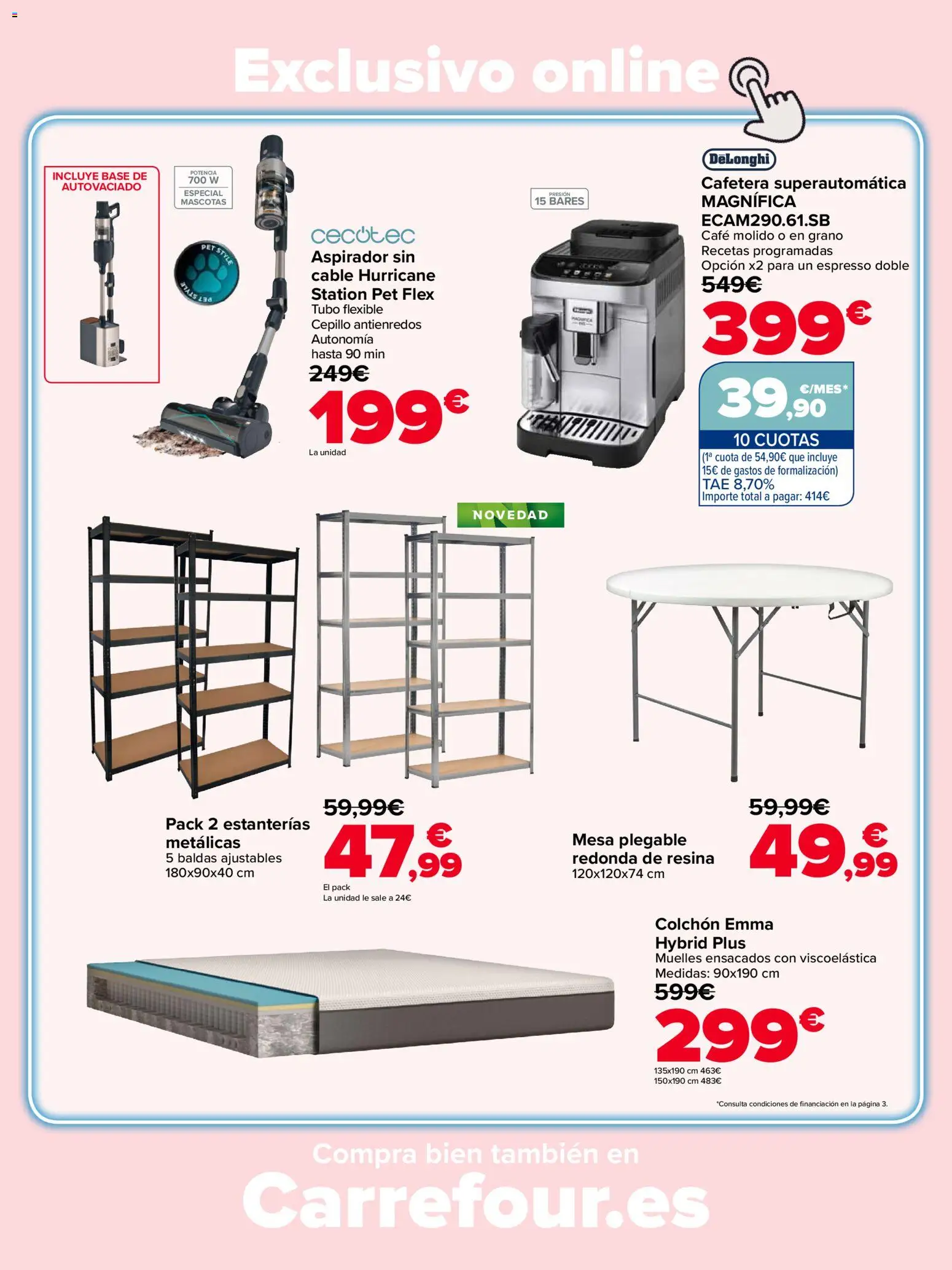 Carrefour Casa Equipada │ válido desde el 16/07/2026 | Página: 15 | Productos: Cepillo, Cable, Cafetera, Mesa