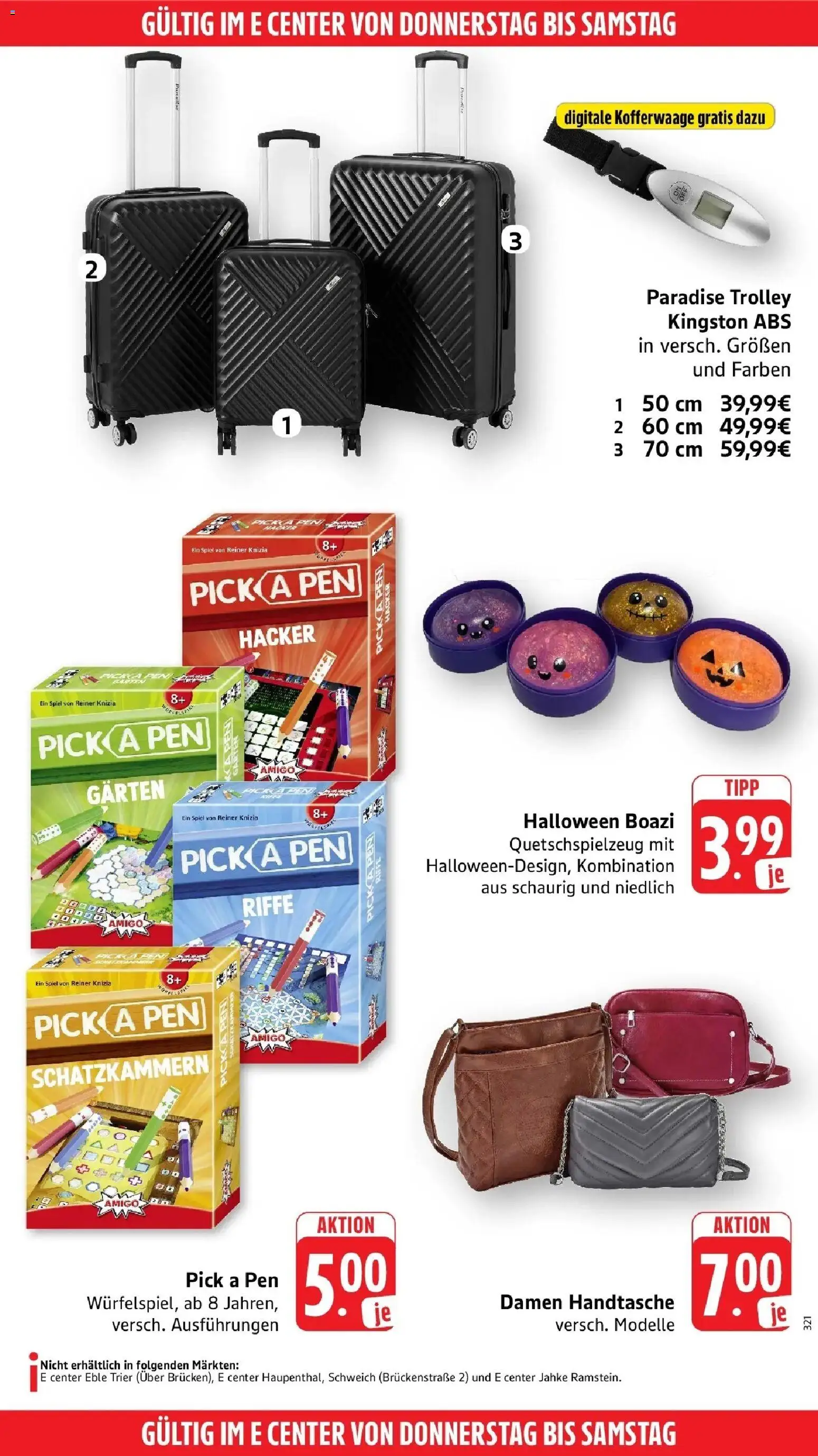 Edeka Prospekt Trier (ab 12.10.2026) » Angebote Online | Seite: 58 | Produkte: Spiel, Handtasche