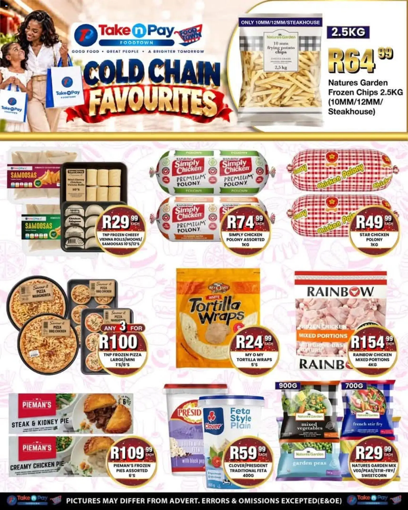 New Take n Pay catalogue – valid from 19/10/2026 | Page: 19 | Products: Frozen pizza, Pizza, Chips, Vegetables