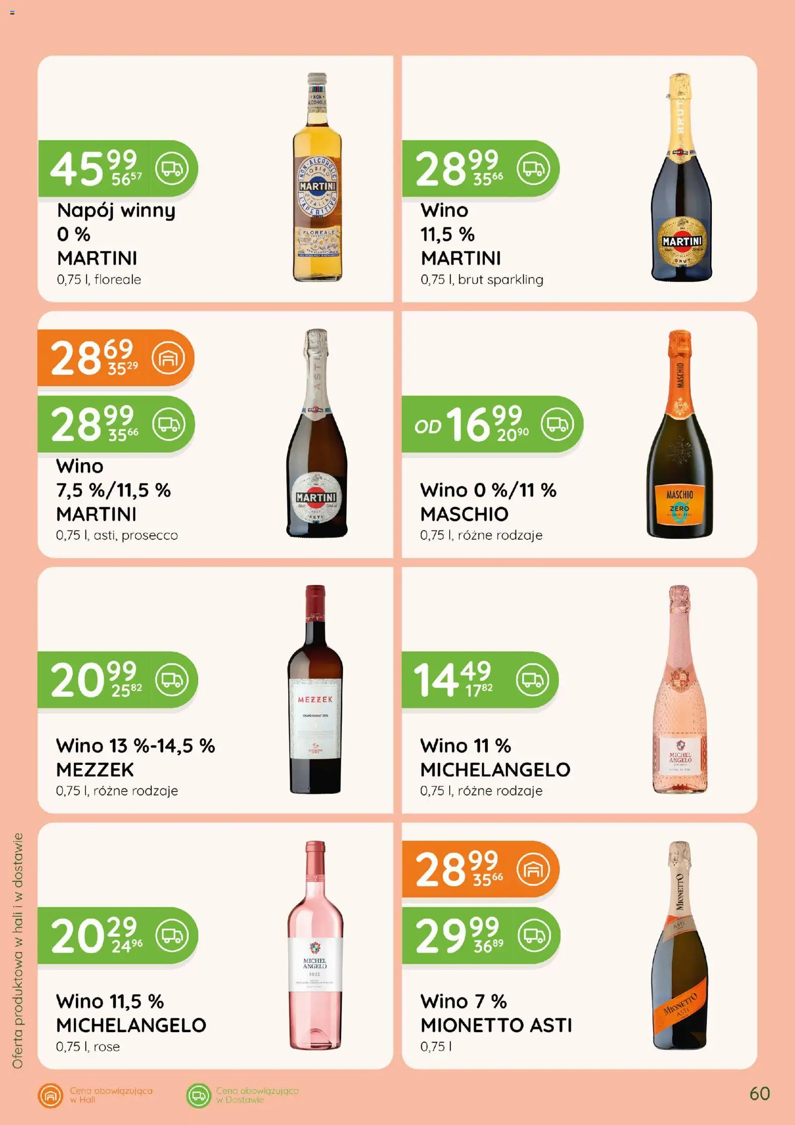 Eurocash gazetka - Katalog Alkoholowy od 01.10.2026 | Strona: 60 | Produkty: Martini, Wino, Prosecco