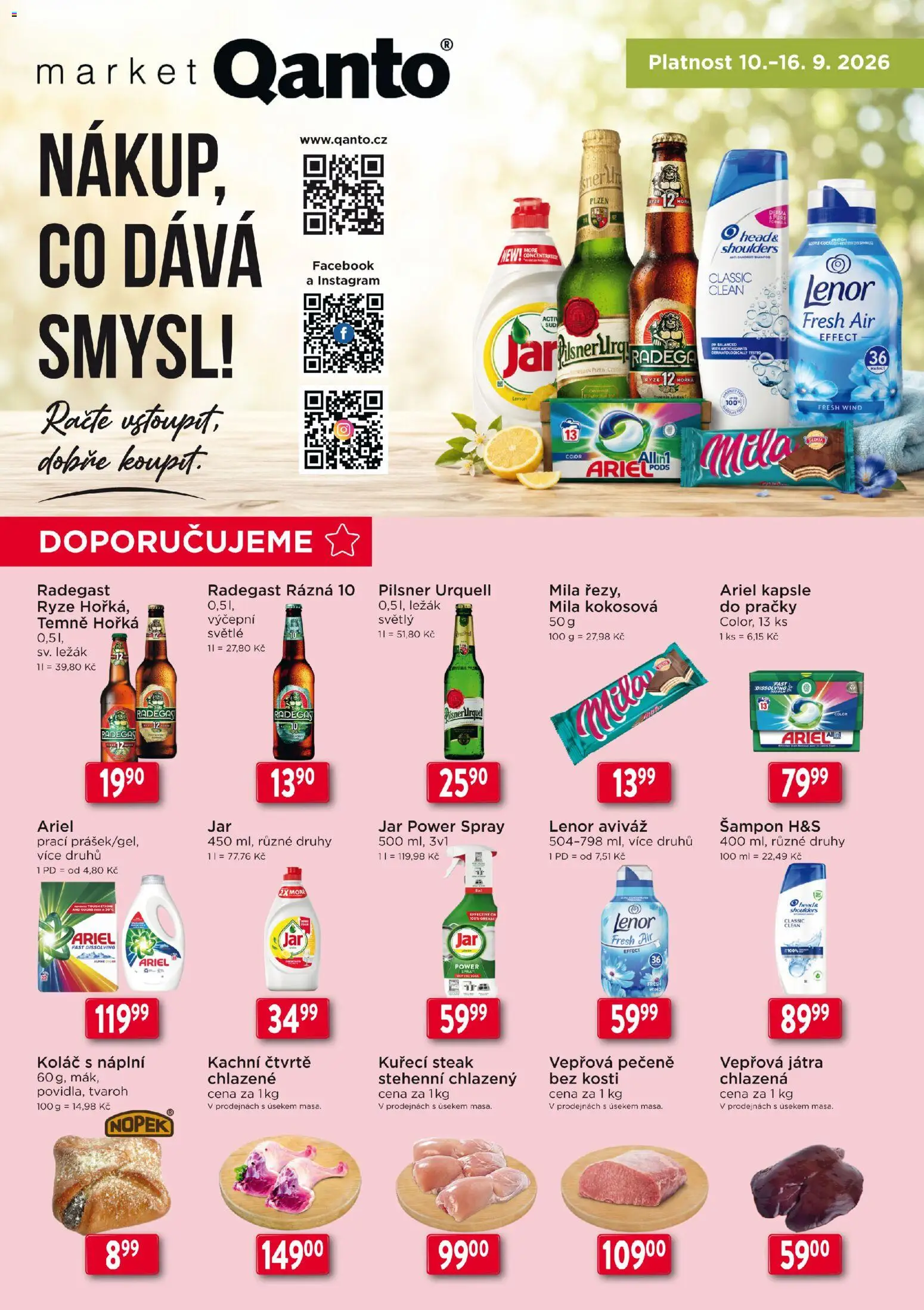 Astur & Qanto leták od 10.09.2026 | Strana: 1 | Produkty: Rýže, Kapsle, Pračky, Jar