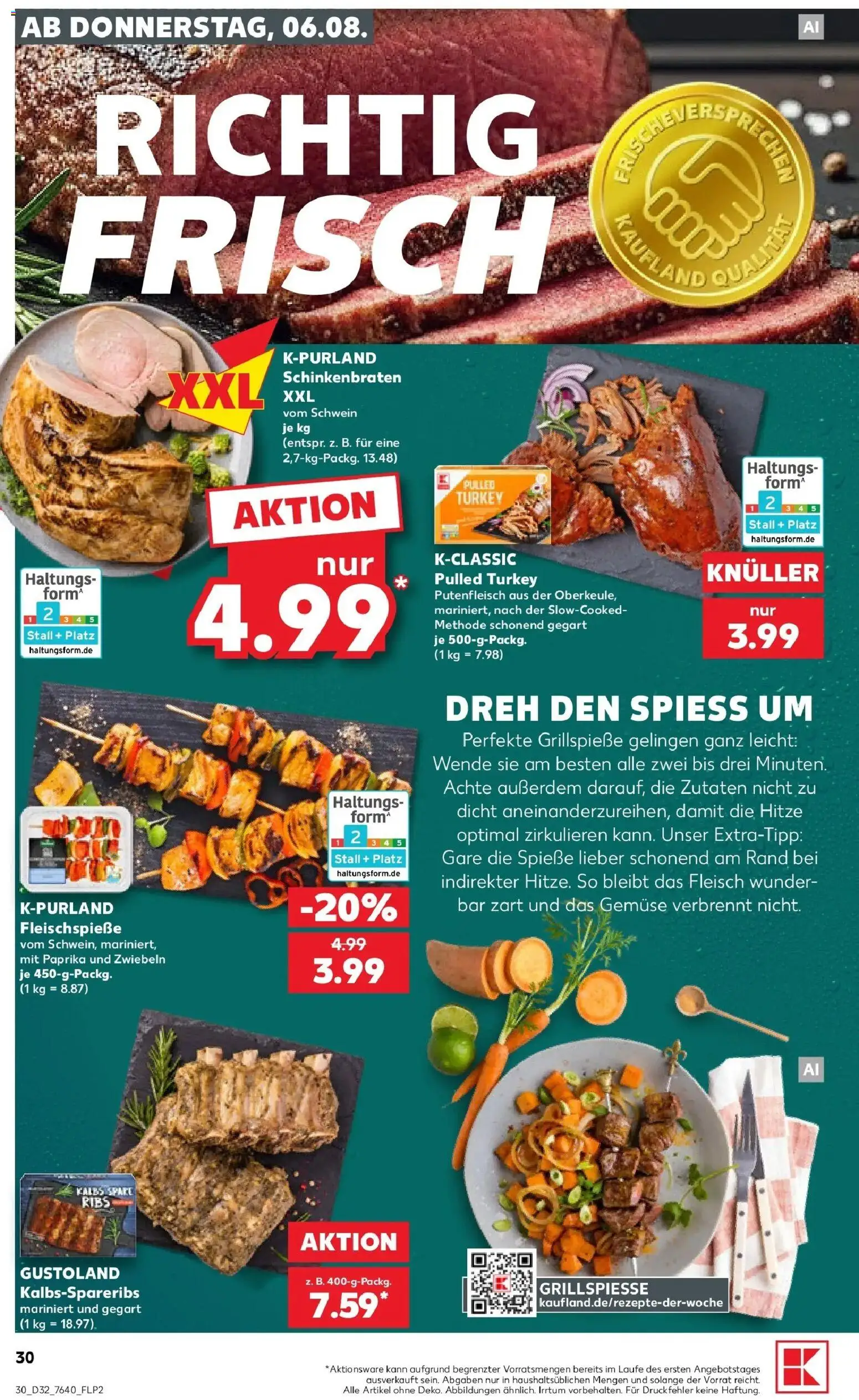 Kaufland Prospekt Beckum – gültig ab 03.08.2026 | Seite: 39 | Produkte: Spieße, Zwiebeln, Gemüse, Paprika