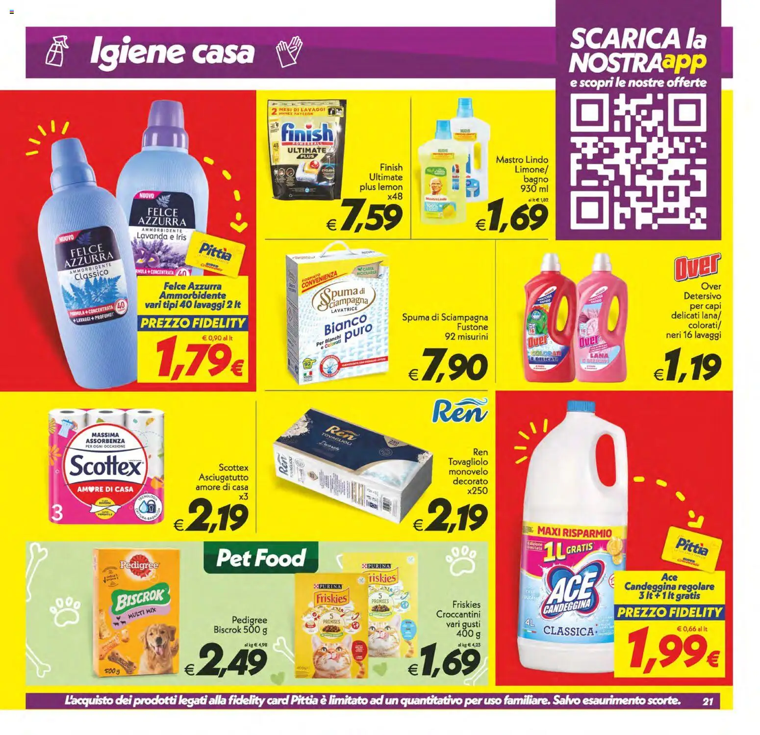 Volantino SuperConveniente del 07.04.2026 | Pagina: 21 | Prodotti: Candeggina, Asciugatutto, Lavanda, Bagno