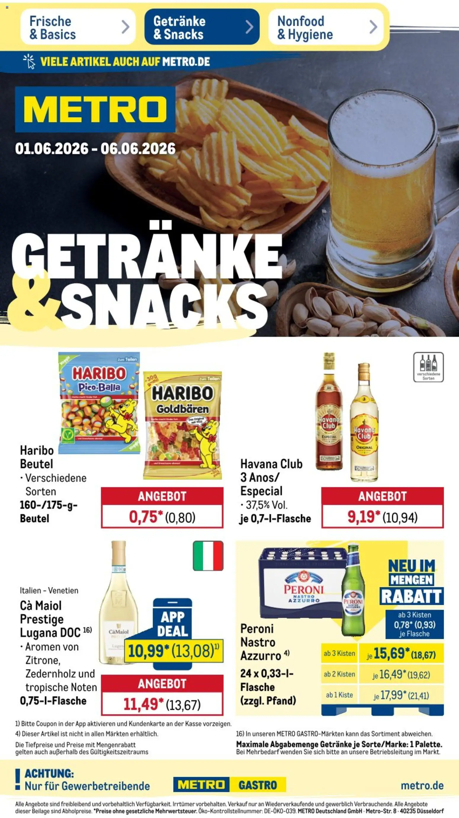 Metro NonFood-Angebote – gültig ab 01.06.2026 | Seite: 14 | Produkte: Havana club, Haribo