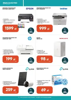 Pogląd oferty "Max elektro gazetka" - ważna od 17.06.2026 | Strona: 11 | Produkty: Drukarka, Skaner, Router, Taśma LED