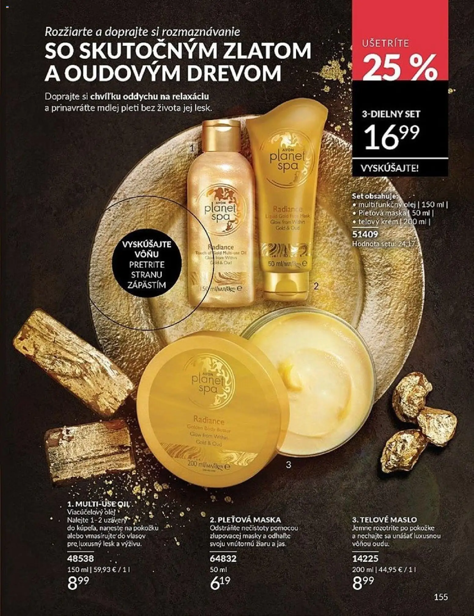Nové Avon akcie – leták je platný od 01.04.2026 | Strana: 155 | Produkty: Maslo, Olej, Maska, Telový krém