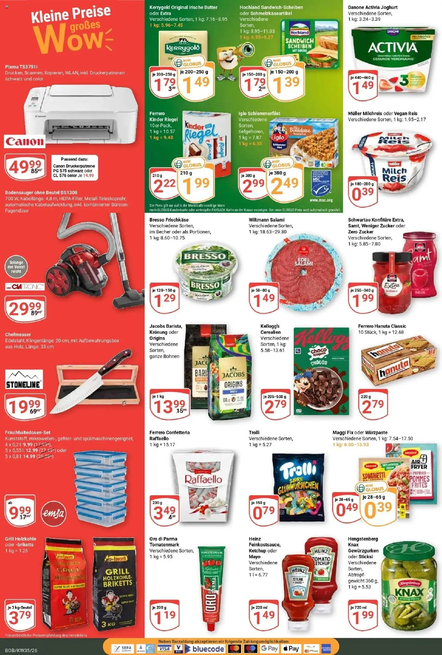 Globus Prospekt Bobenheim-Roxheim (ab 24.08.2026) » Angebote online | Seite: 4 | Produkte: Gewicht, Danone activia, Reis, Ketchup
