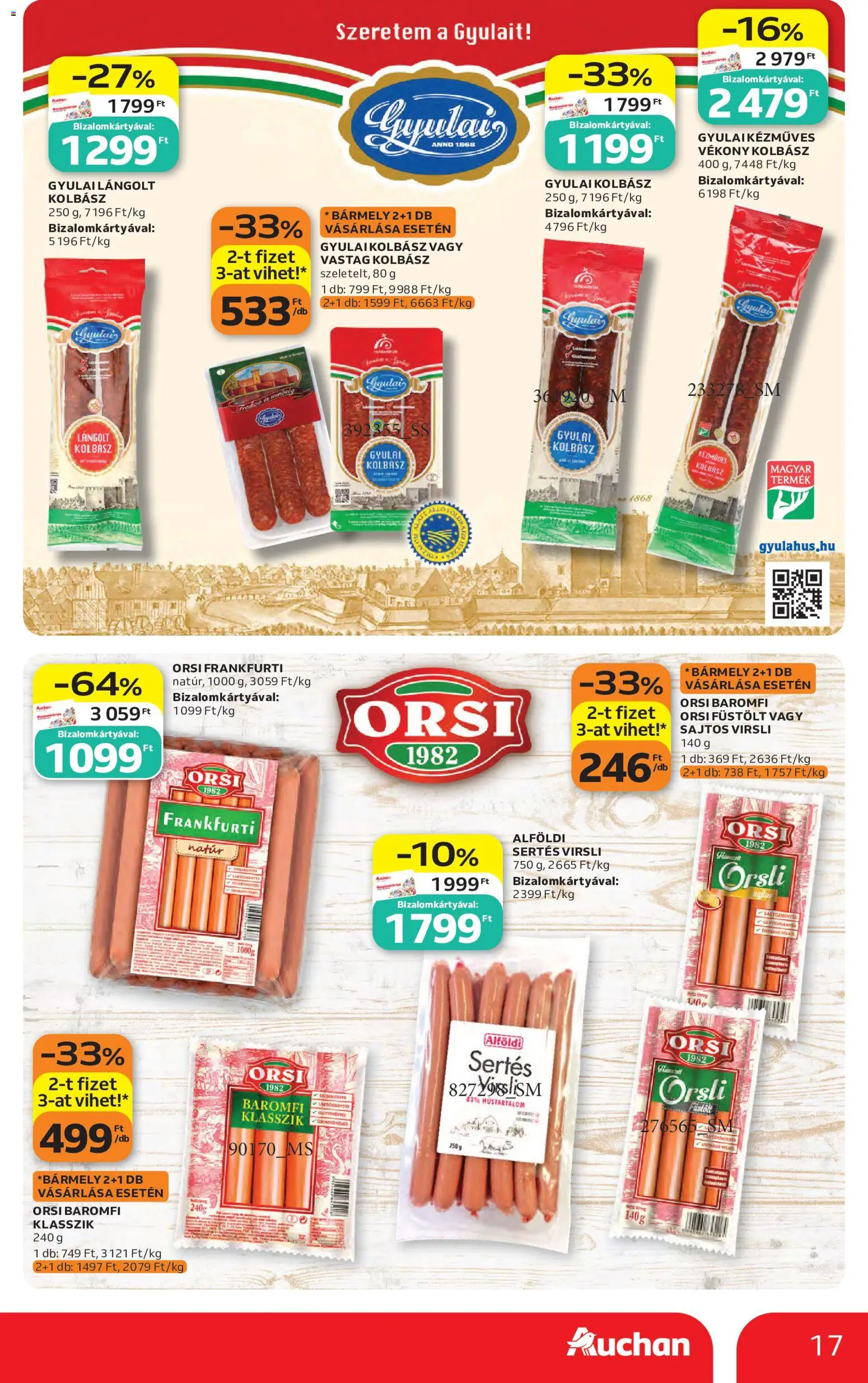 Auchan akciós ujság - amely érvényes a következő dátumtól: 2026.10.22. | Oldal: 17