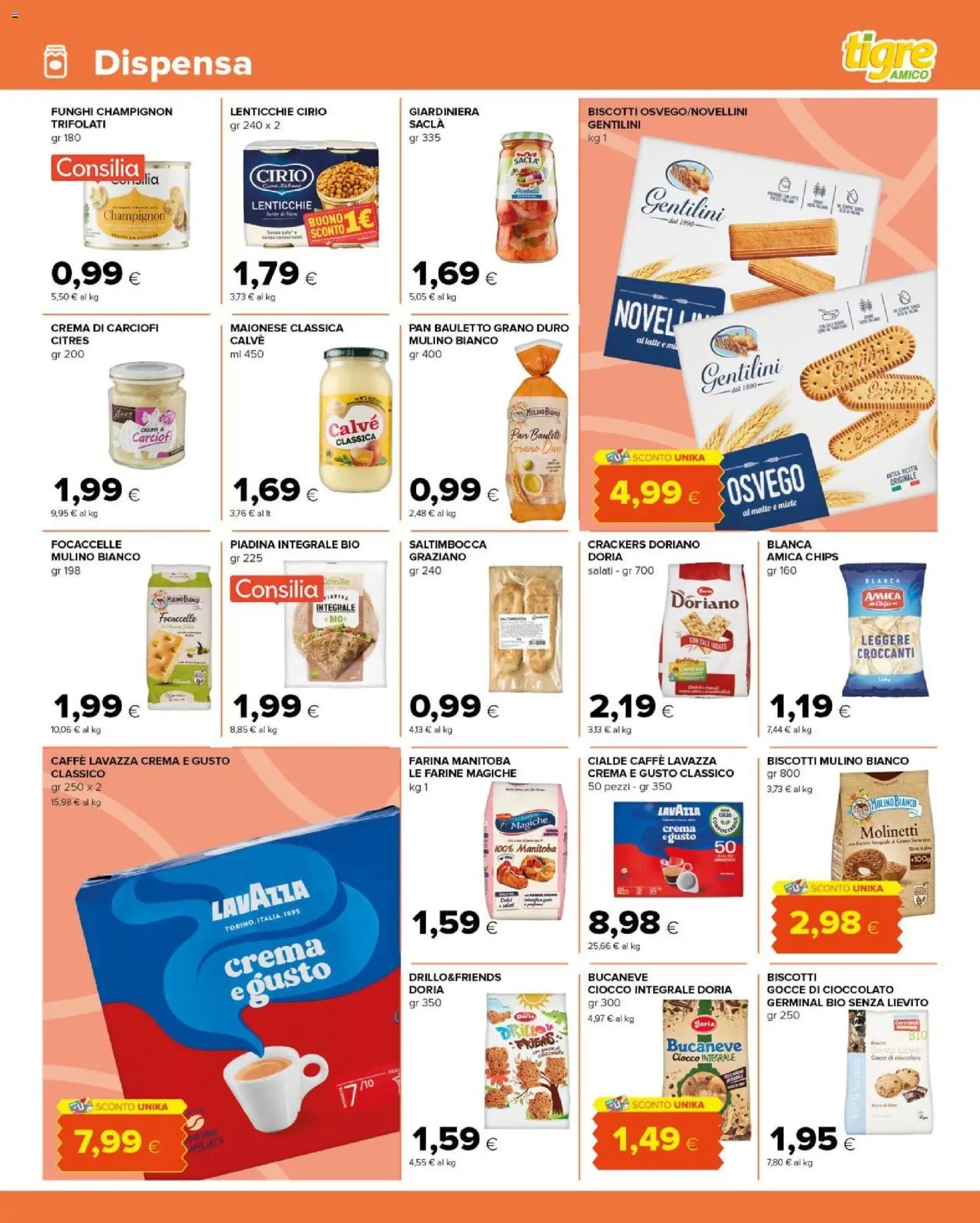 Volantino Tigre del 16/09/2026 | Pagina: 9 | Prodotti: Latte, Farina, Funghi, Piadina