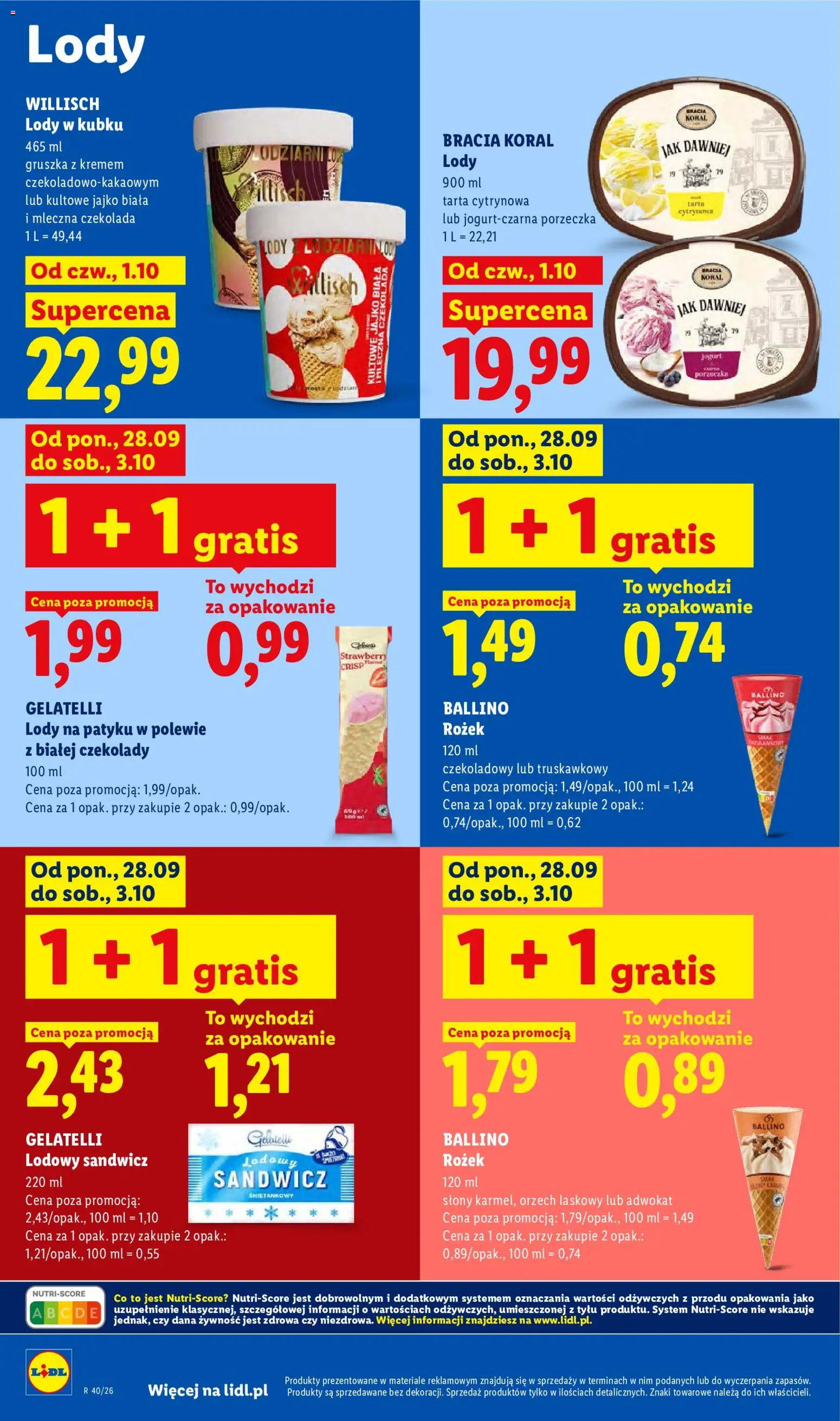 Lidl Polsko leták od 01.10.2026 | Strana: 88 | Produkty: Jogurt, Gelatelli
