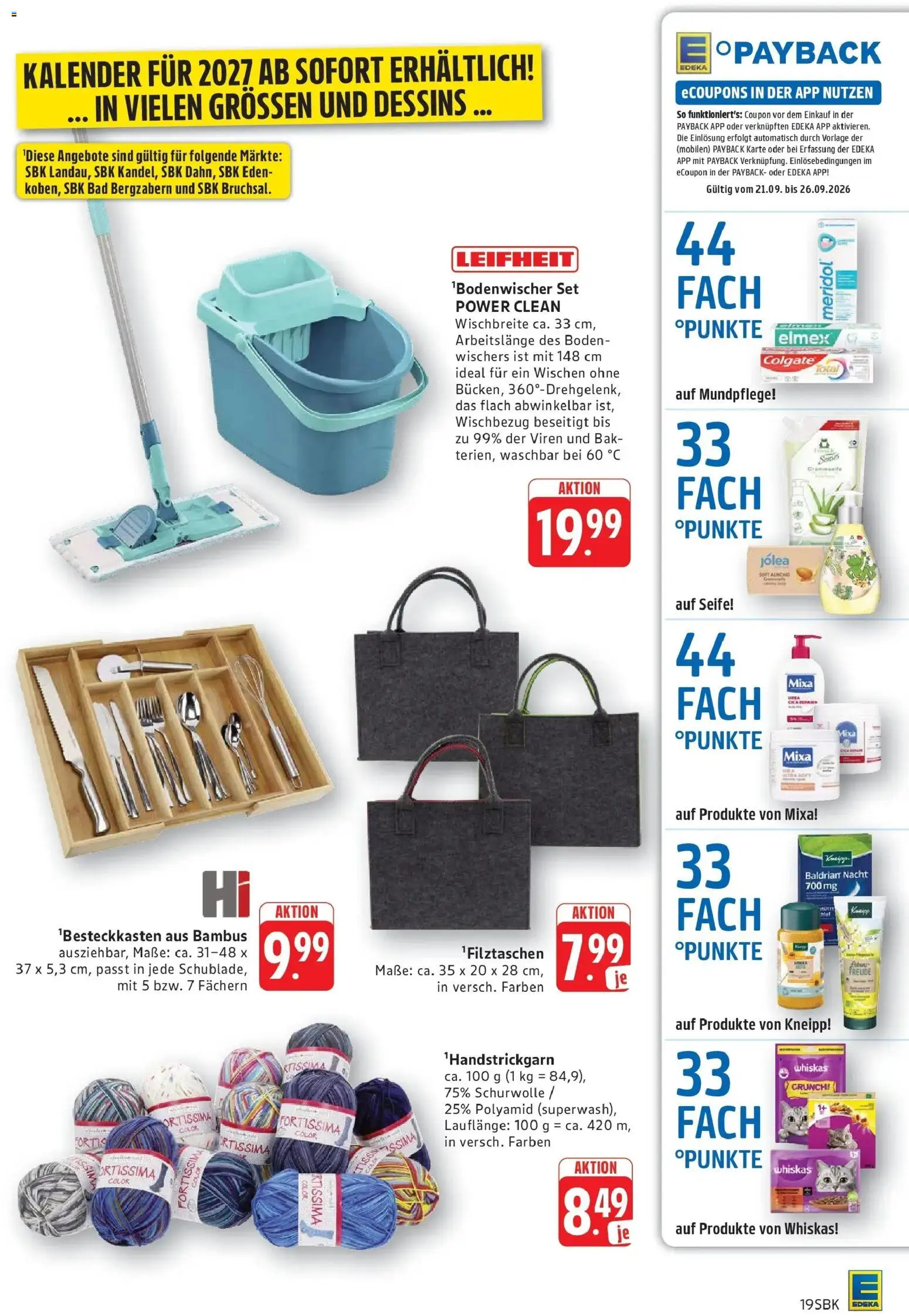 Edeka Prospekt Bruchsal (ab 21.09.2026) » Angebote Online | Seite: 19 | Produkte: Bad, Seife, Whiskas