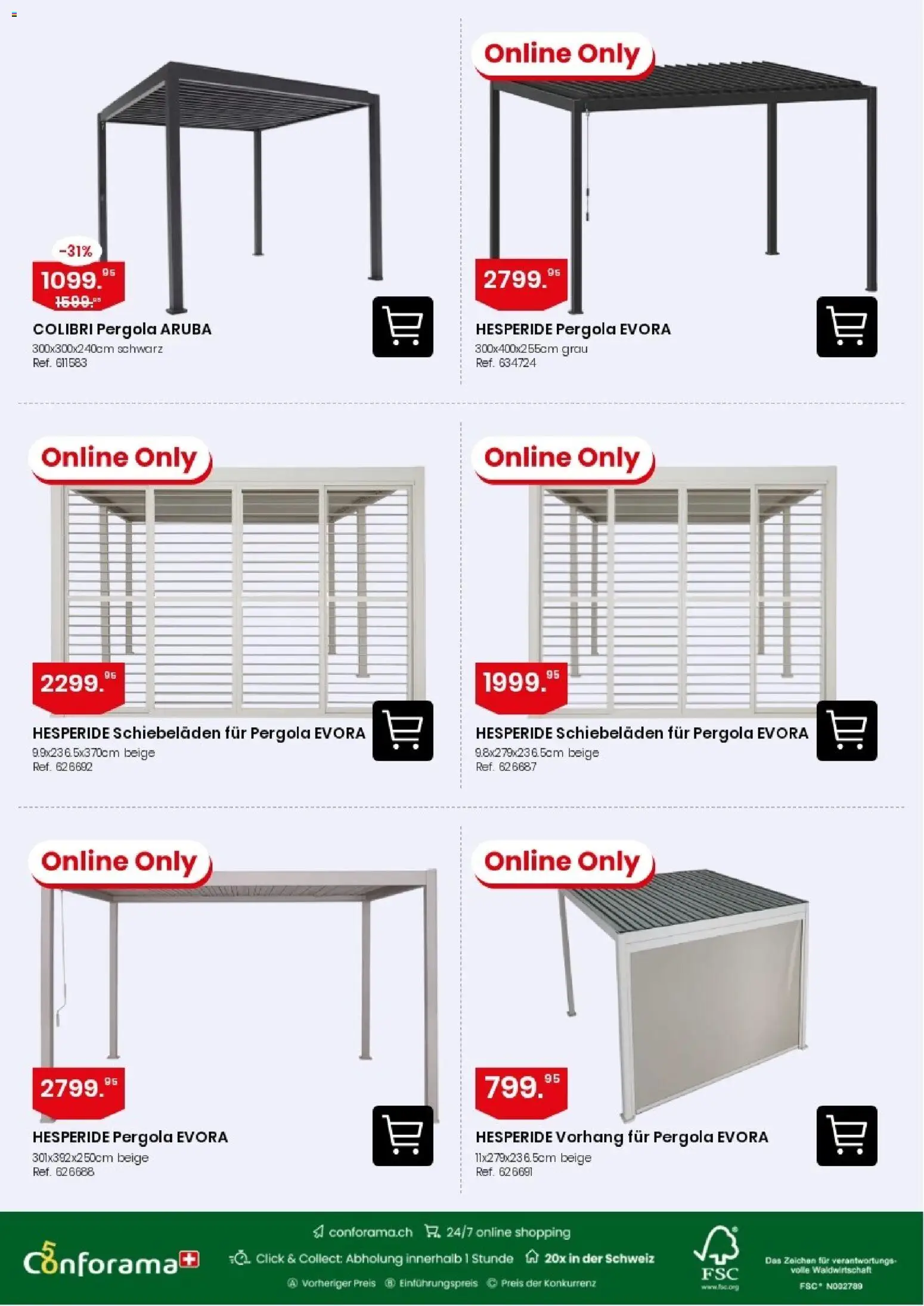 Conforama aktionen Sonnenschirme – gültig ab 07.10.2026 | Seite: 11 | Produkte: Vorhang