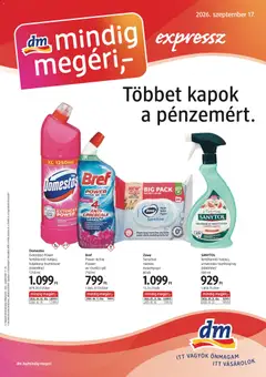 DM Drogerie Markt akciós újság - amely érvényes a következő dátumtól: 2026.09.17.
