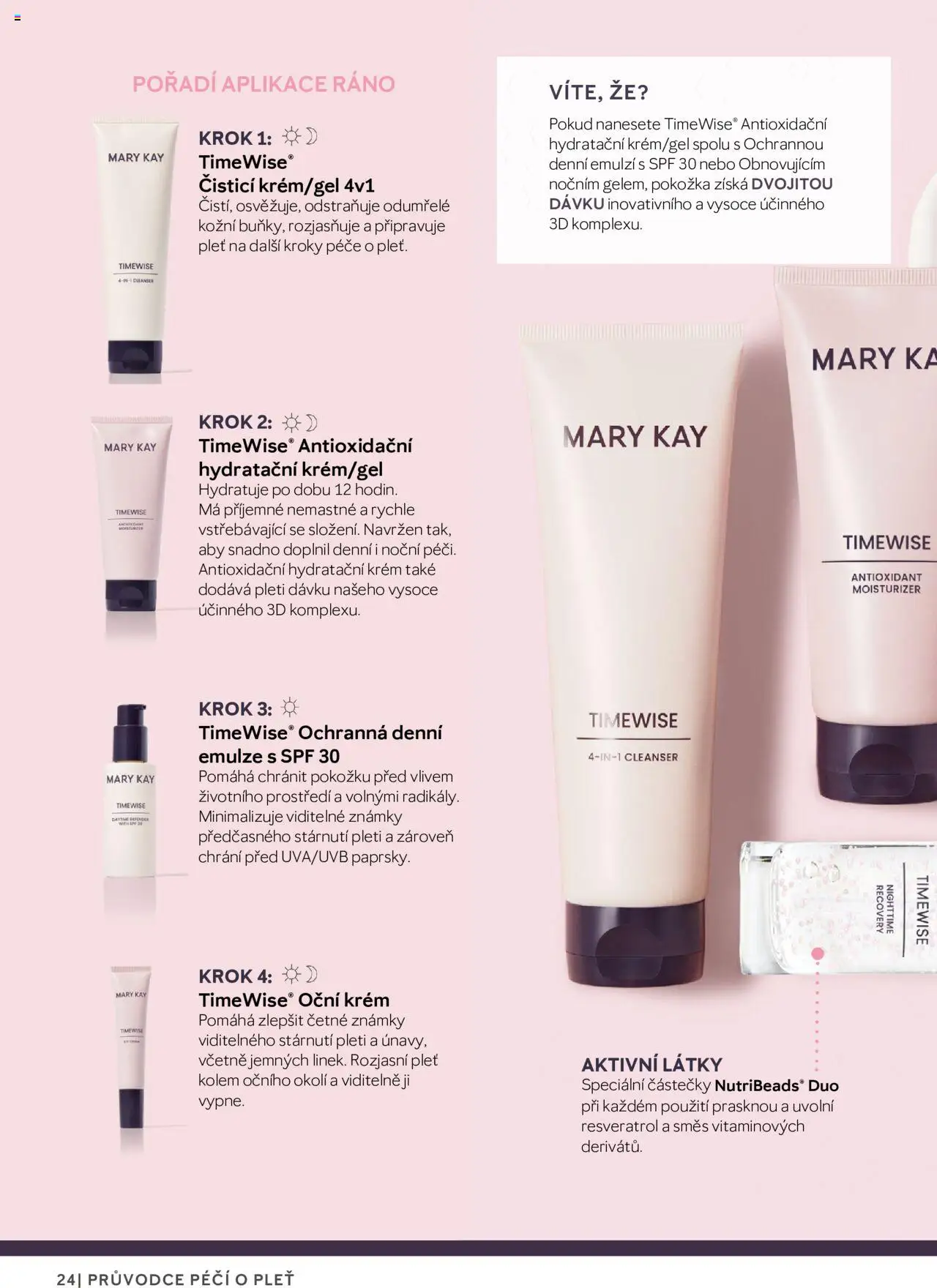 Mary Kay katalog - Průvodce péčí o pleť od 22.02.2025 | Strana: 24 | Produkty: Známky, Krém, Hydratační krém
