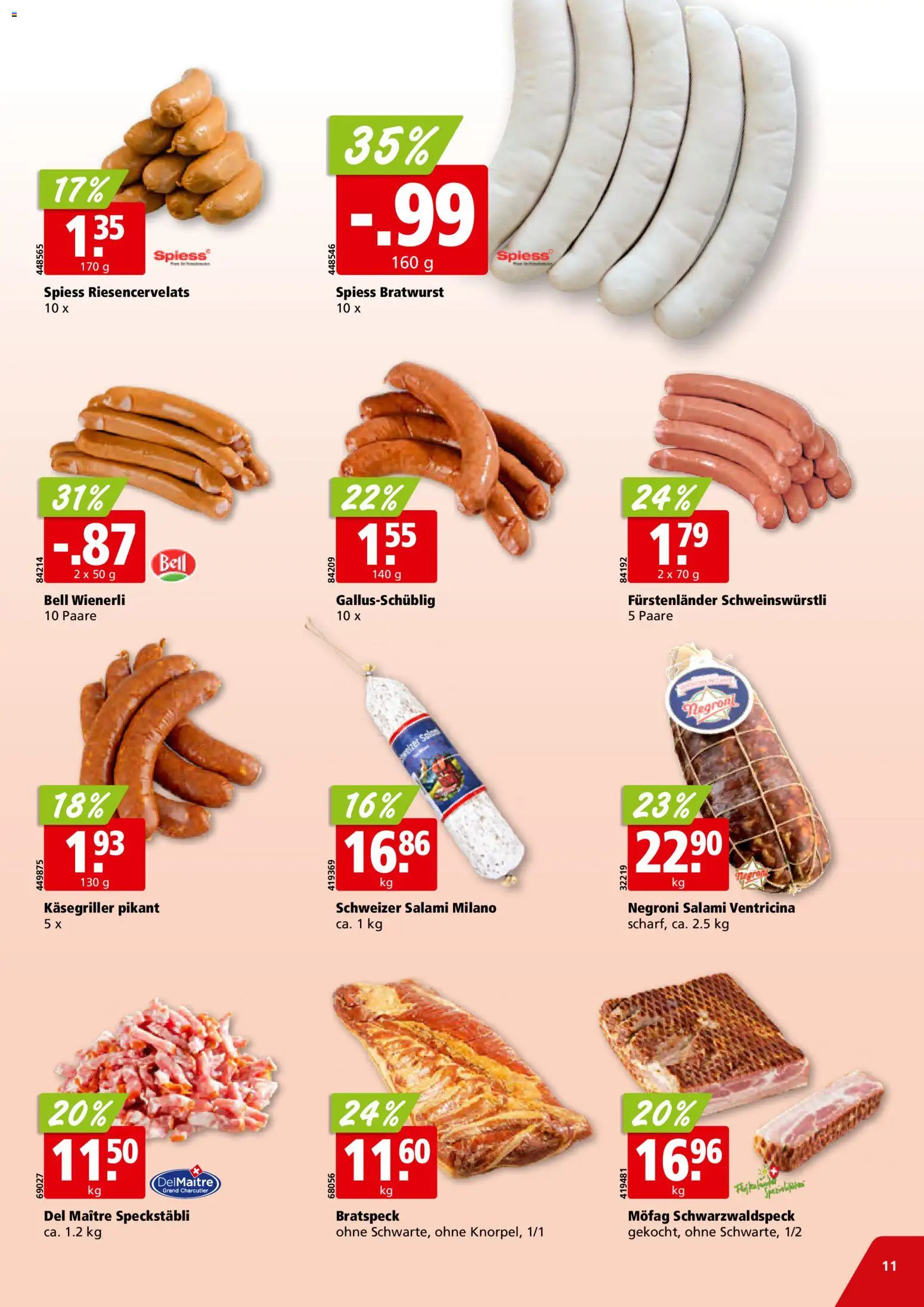 Aligro aktionen – gültig ab 22.06.2026 | Seite: 11 | Produkte: Salami