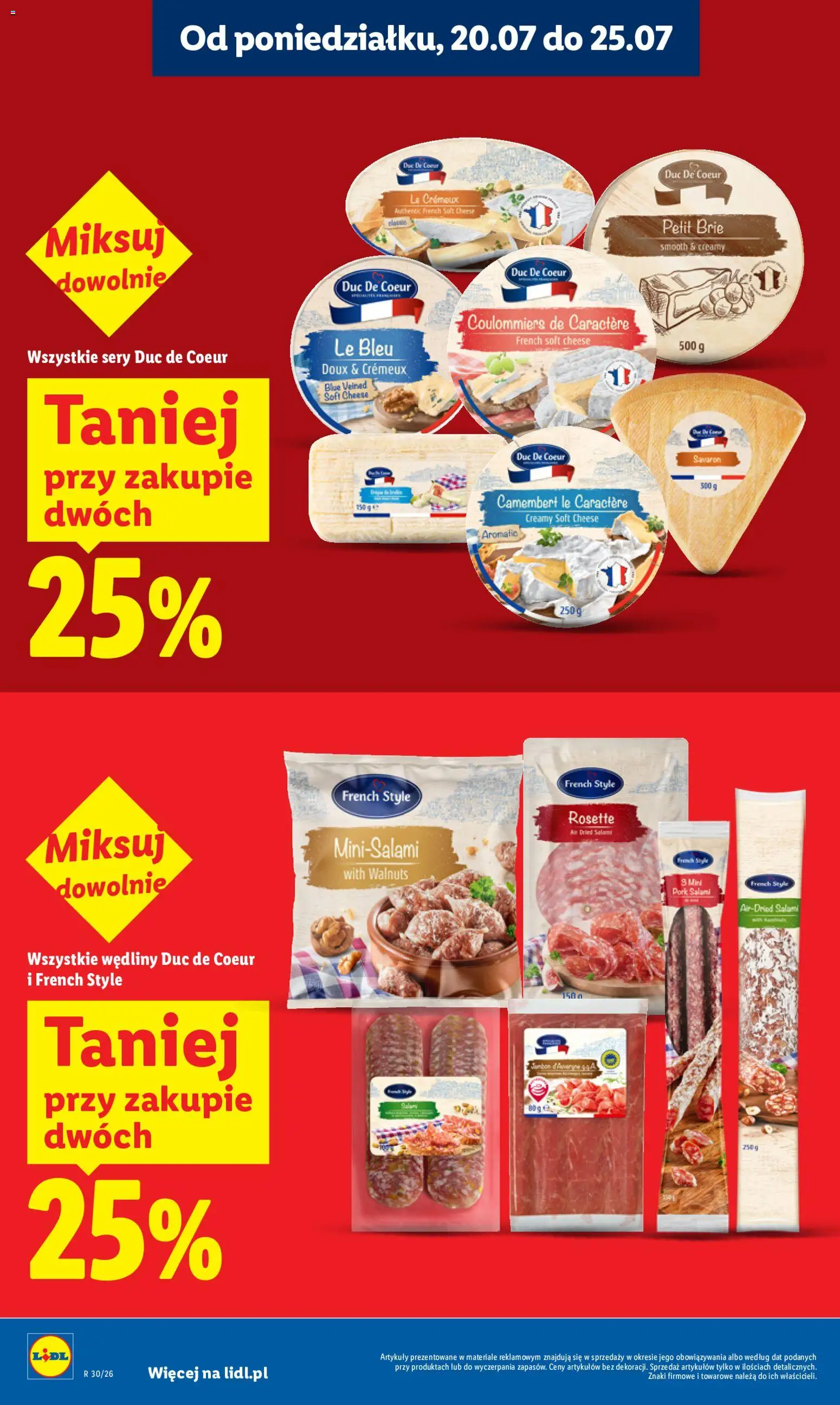 Lidl Polsko leták od 23.07.2026 | Strana: 12 | Produkty: Brie, Camembert
