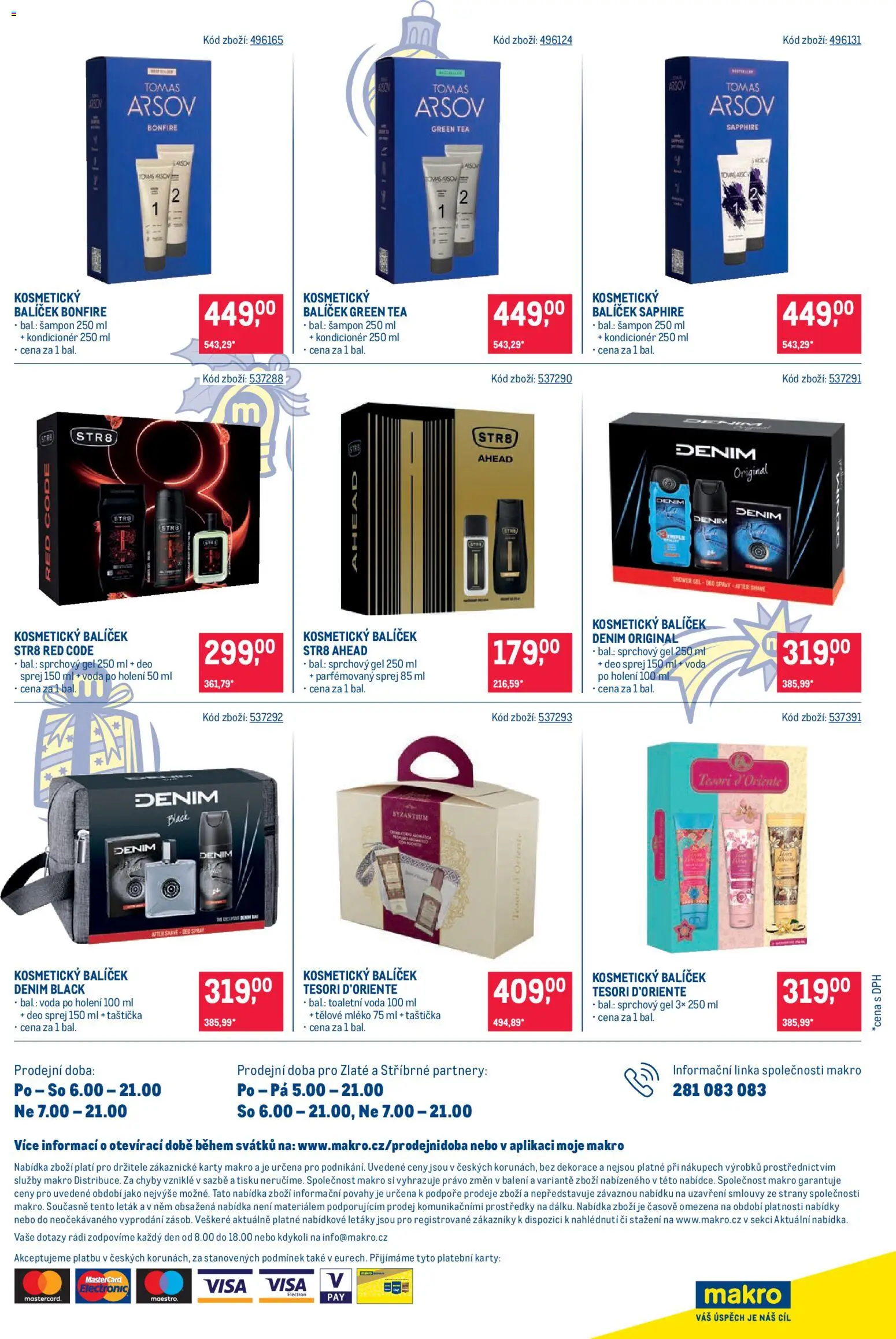 Makro leták - Dárkové balíčky od 21.10.2026 | Strana: 16 | Produkty: Voda po holení, Tesori d'Oriente, Mléko, Dekorace