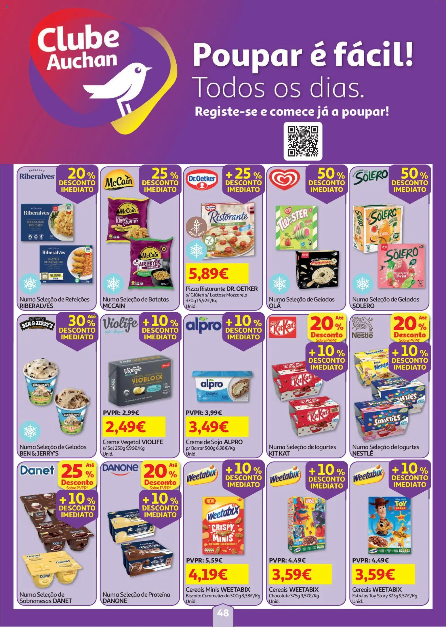 Auchan folheto │ válido de 30/07/2026 | Página: 48 | Produtos: Forno, Nestlé, Cereais, Proteina