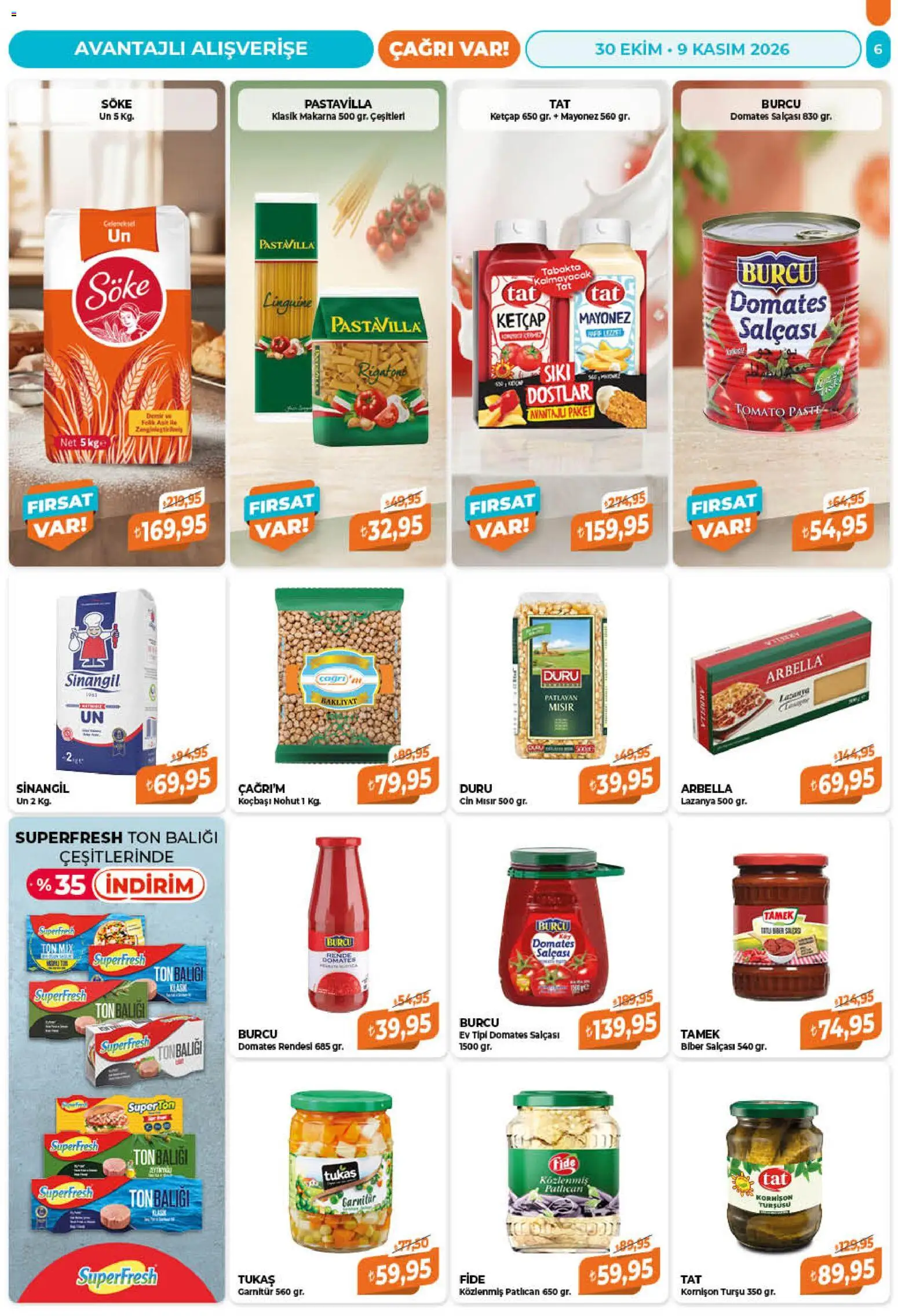 Çağrı Market Katalog - 30 Ekim 2026 tarihinden itibaren geçerlidir | Sayfa: 6