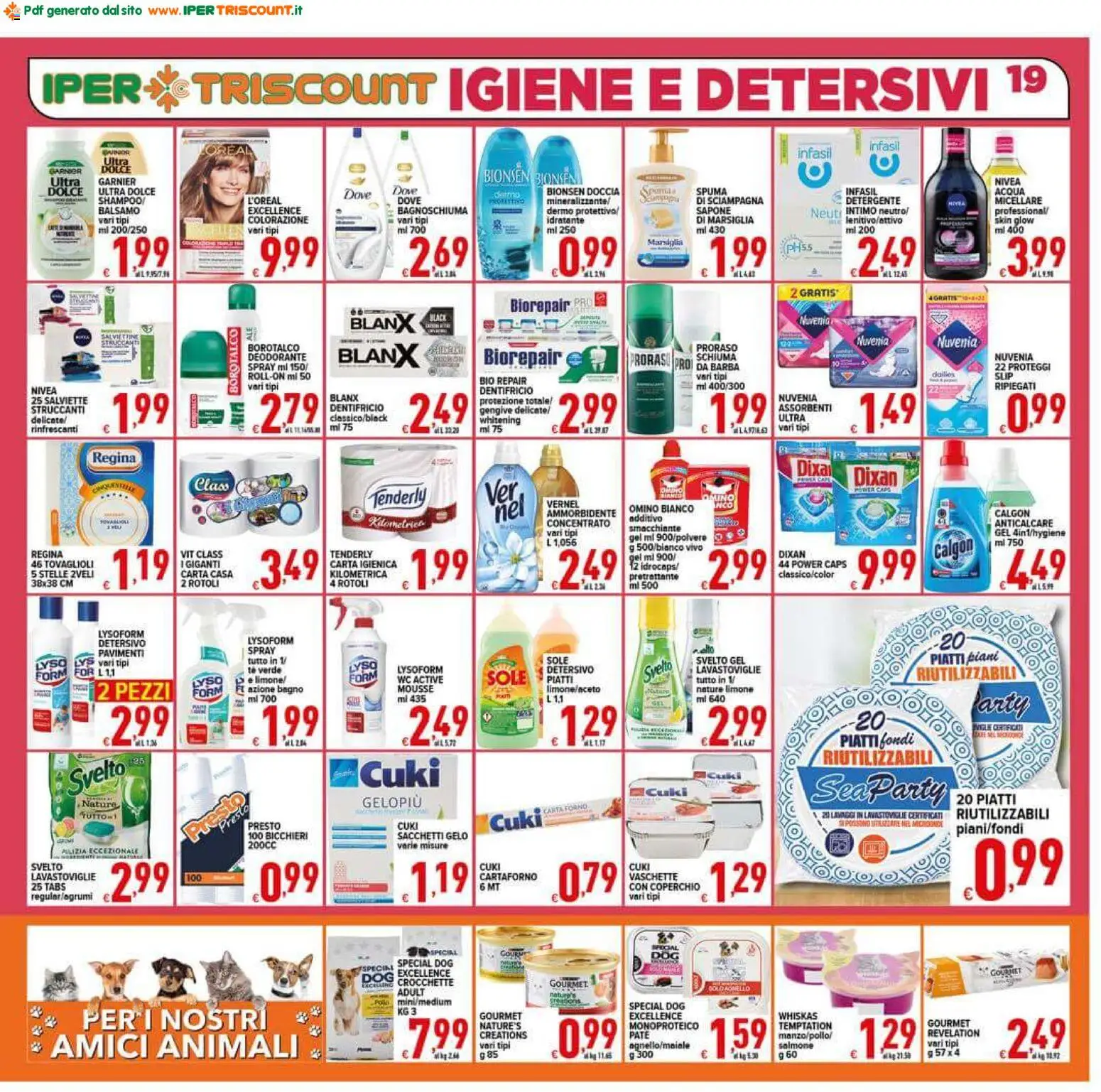 Volantino Ipertriscount del 23/09/2026 | Pagina: 19 | Prodotti: Microonde, Deodorante, Limone, WC