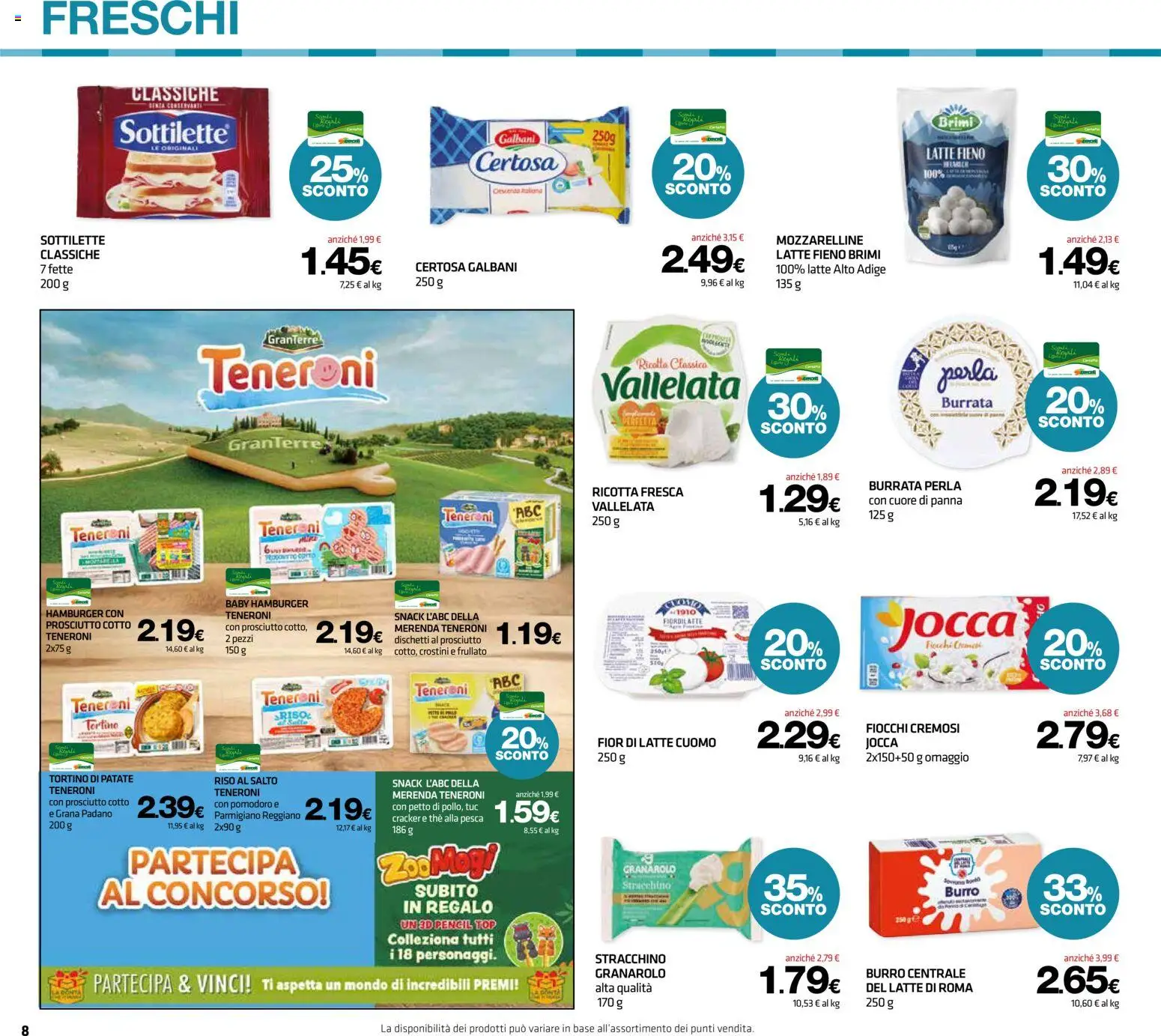 Volantino Superconti del 22/10/2026 | Pagina: 8 | Prodotti: Fiocchi, Top, Cracker, Hamburger