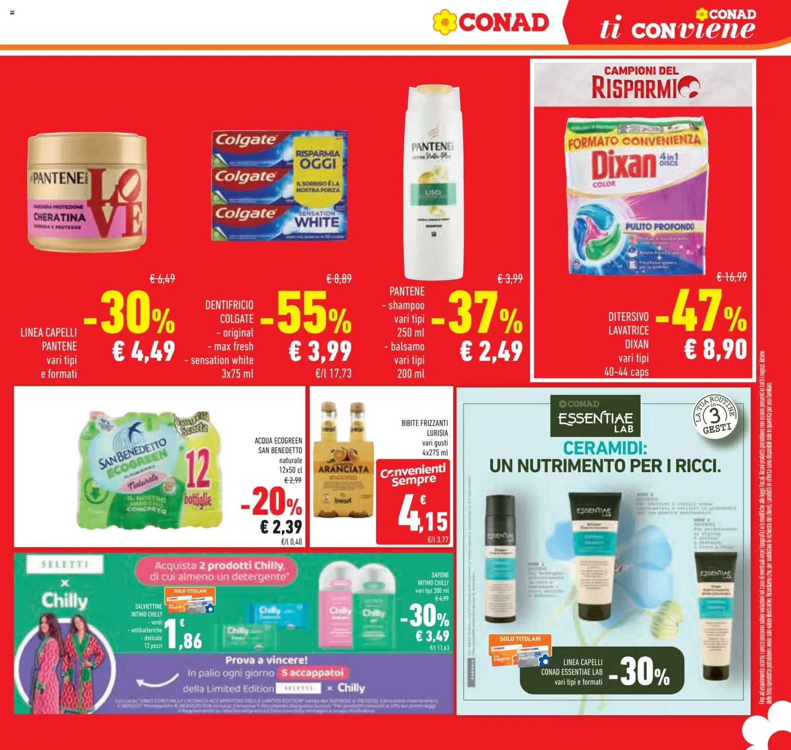 Volantino Conad del 09/09/2026 | Pagina: 13 | Prodotti: Sapone, Dentifricio, Intimo, Lavatrice