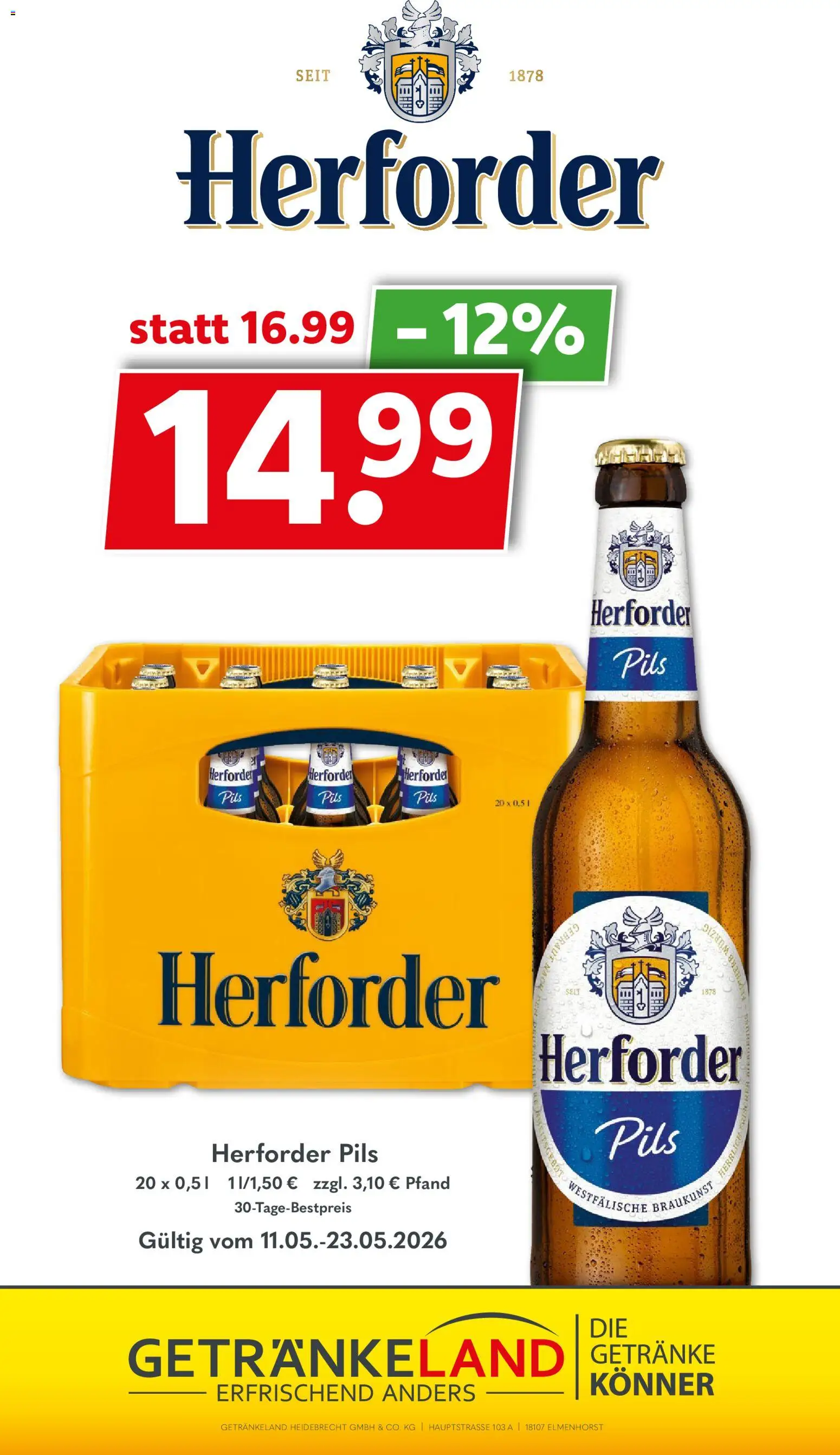 Getränkeland Prospekt 	 – gültig ab 11.05.2026 | Seite: 12