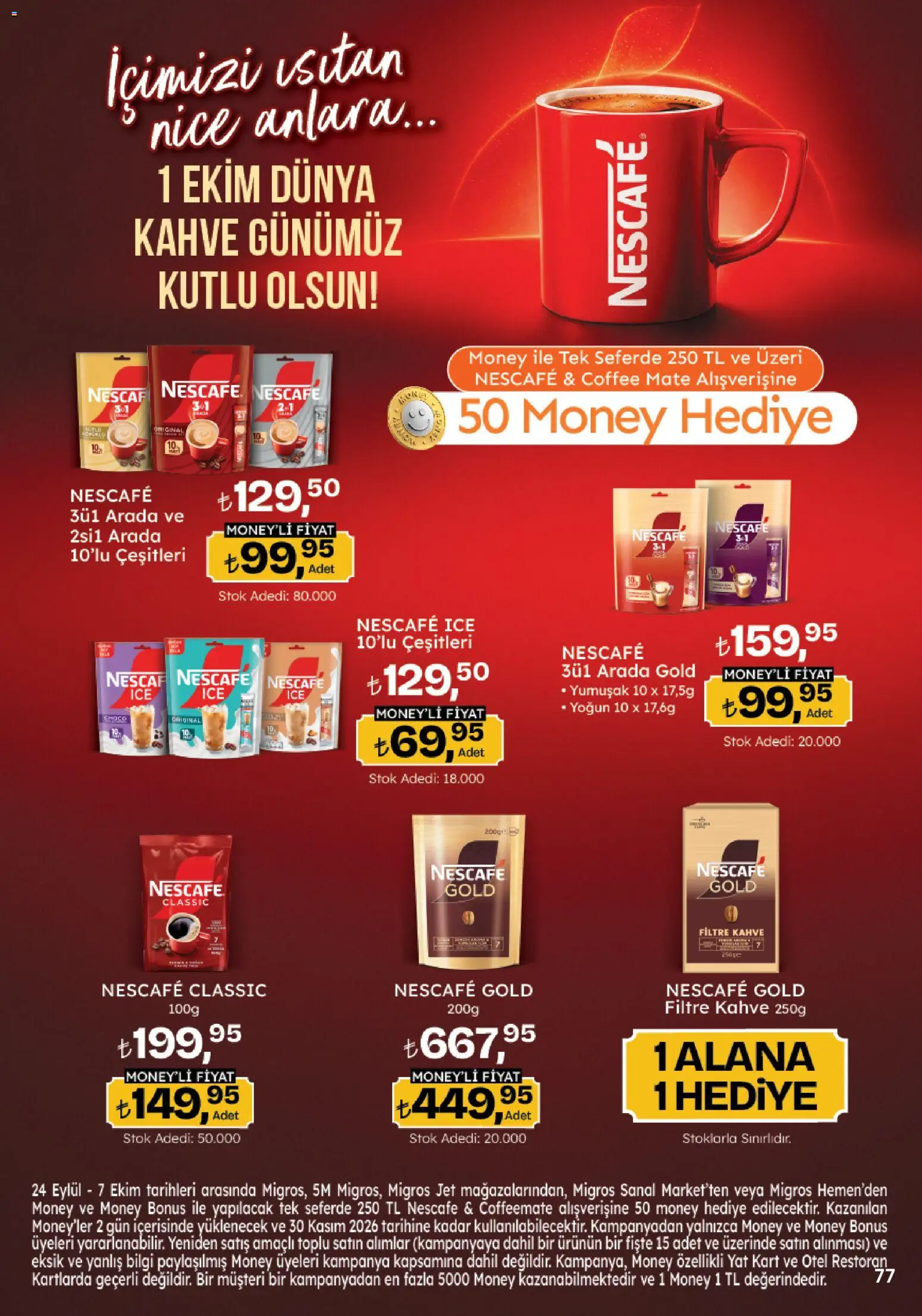 Migros Katalog - 5M Migroskop Dijital - 05 Ekim 2026 tarihinden itibaren geçerlidir | Sayfa: 77 | Ürünler: Kahve